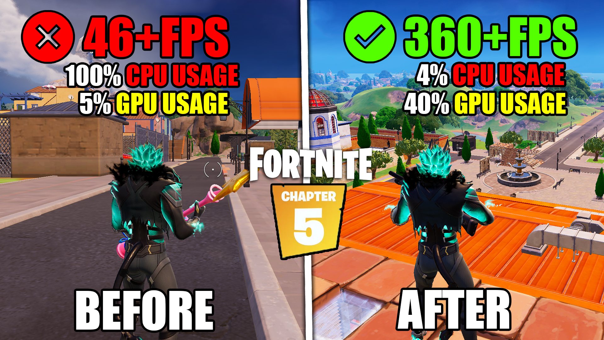 How To Fix High CPU Usage and Low GPU Usage in Fortnite Chapter 5 | Best Fortnite Chapter 5 Settings