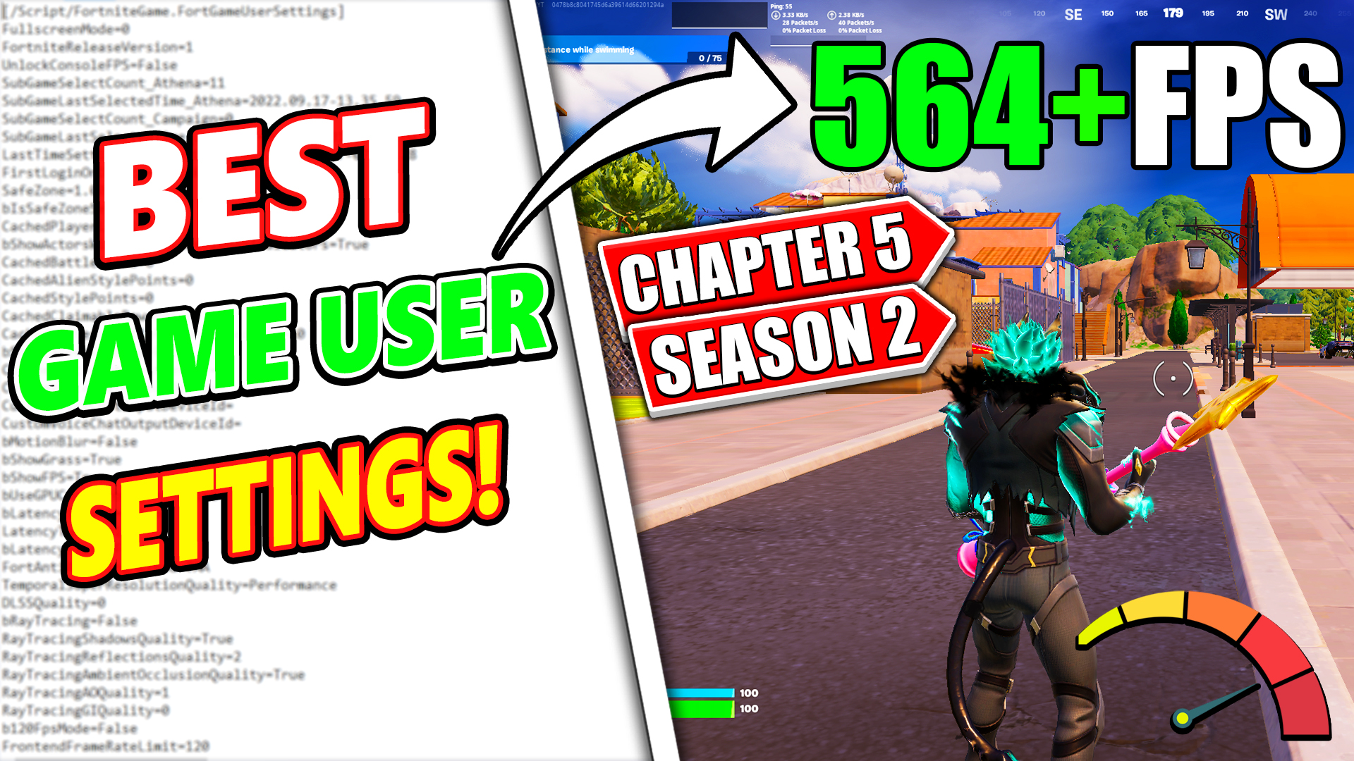Best Game User Settings in Fortnite Chapter 5 Season 2! ?(Reduce Input Delay + FPS BOOST!)