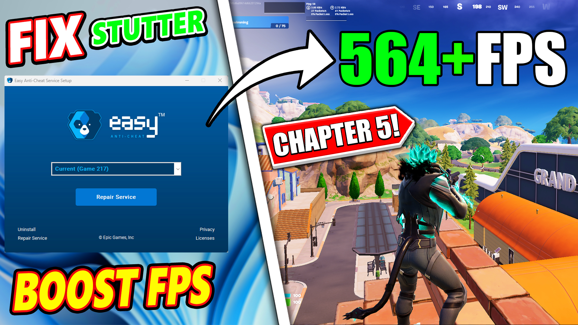 How To Fix Stutter & Boost FPS in Fortnite Chapter 5 Season 2! ?? (FPS BOOST Fortnite Chapter 5)