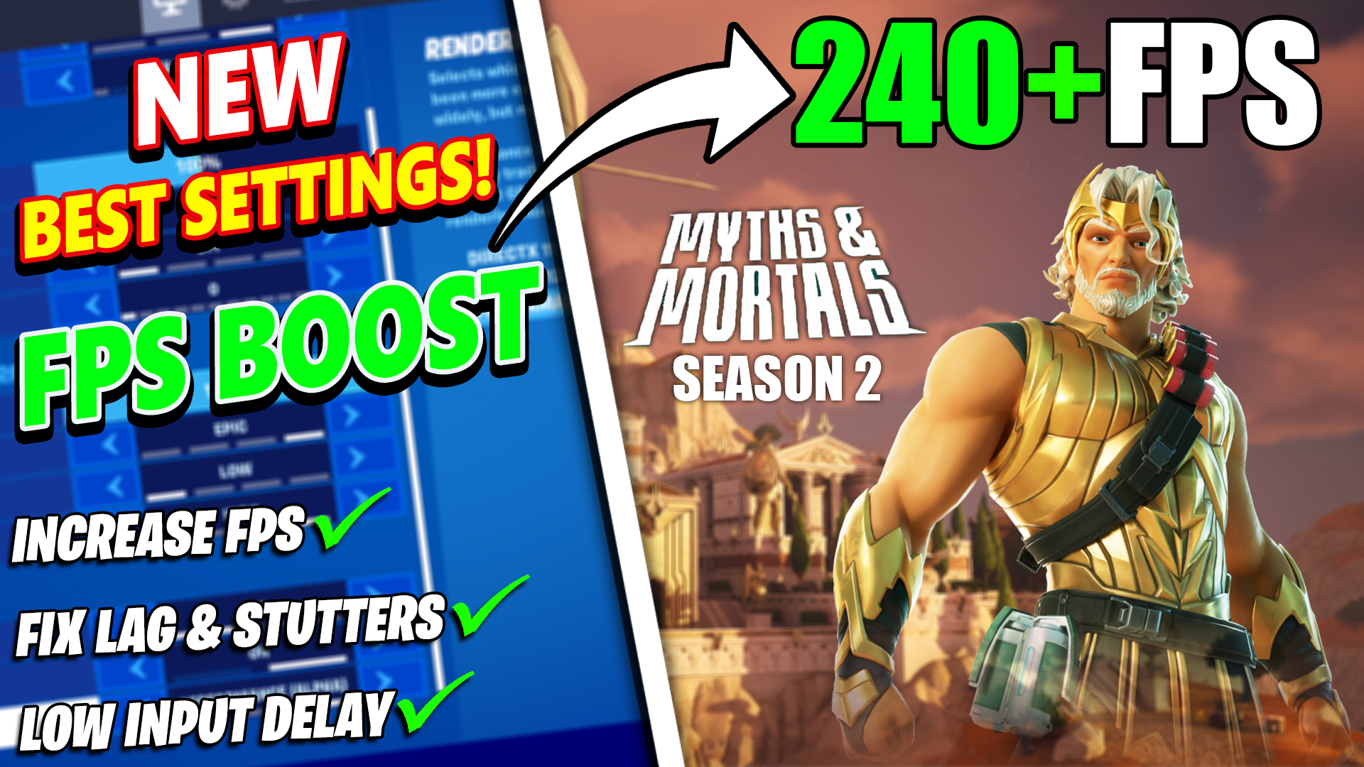 BEST Fortnite Chapter 5 Season 2 Settings | Fortnite Chapter 5 Season 2 FPS BOOST Guide