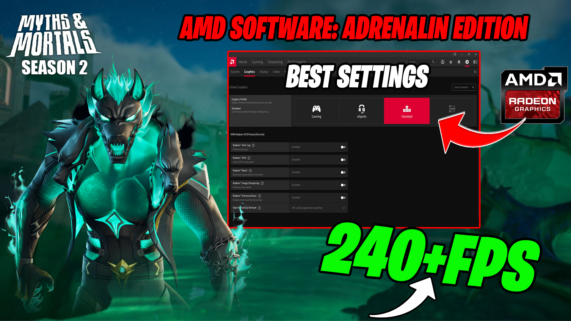 AMD Radeon Best Setting For Fortnite Chapter 5 Season 2! ?(FPS BOOST & Fix Stutters) 2024