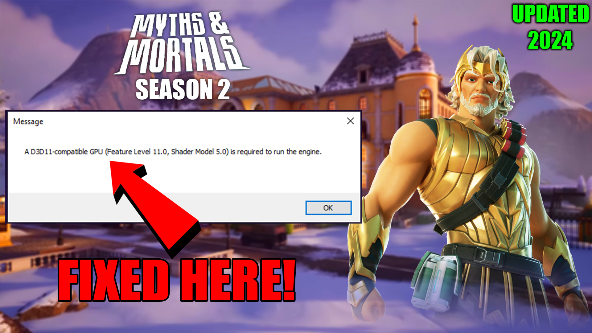 A d3d11-compatible gpu (feature level 11.0 shader model 5.0) is required to run the engine Fortnite Chapter 5 Season 2