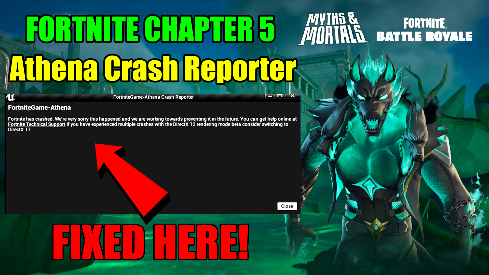Athena Crash Reporter Fortnite Chapter 5 Season 2 Fix!