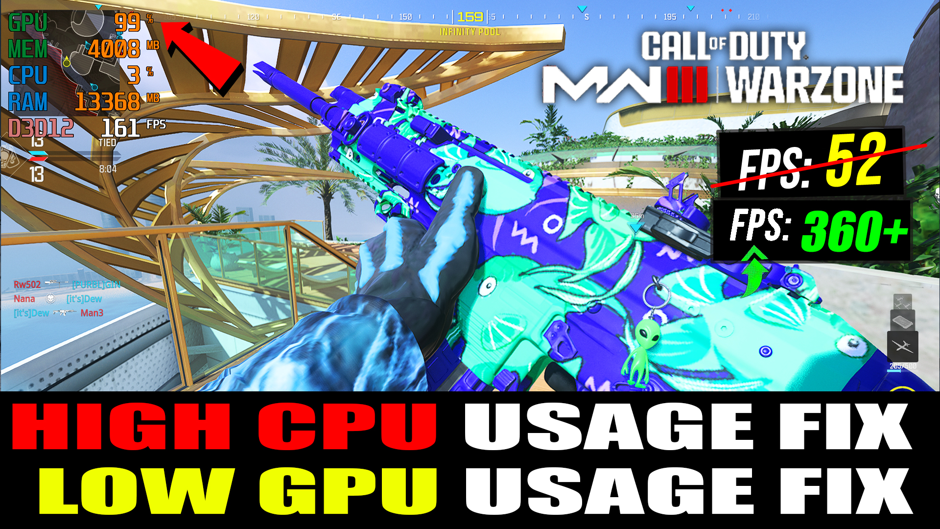 How To FIX High CPU Usage and Low GPU Usage in COD Modern Warfare 3 (Warzone) (Low FPS) 2024 Guide