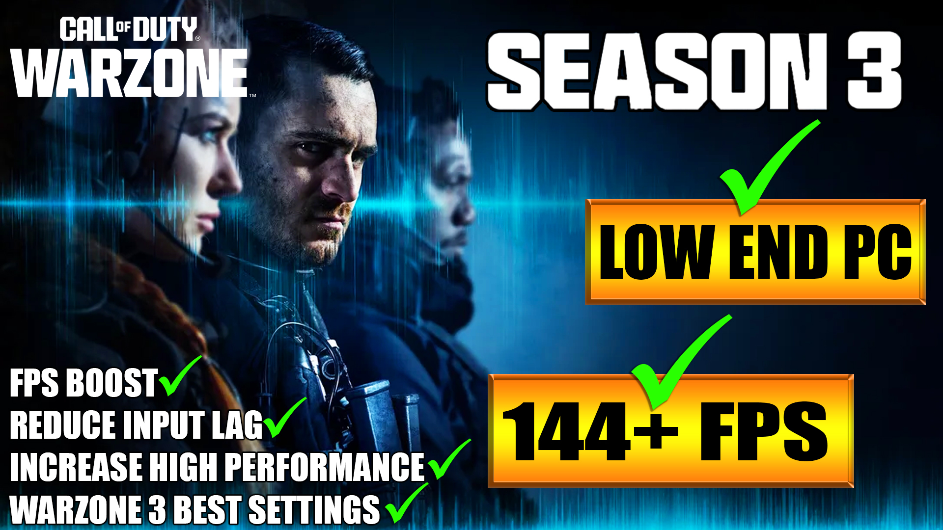 ? Warzone 3 Season 2: Low End Pc increase performance / FPS with any setup! Best Settings 2024