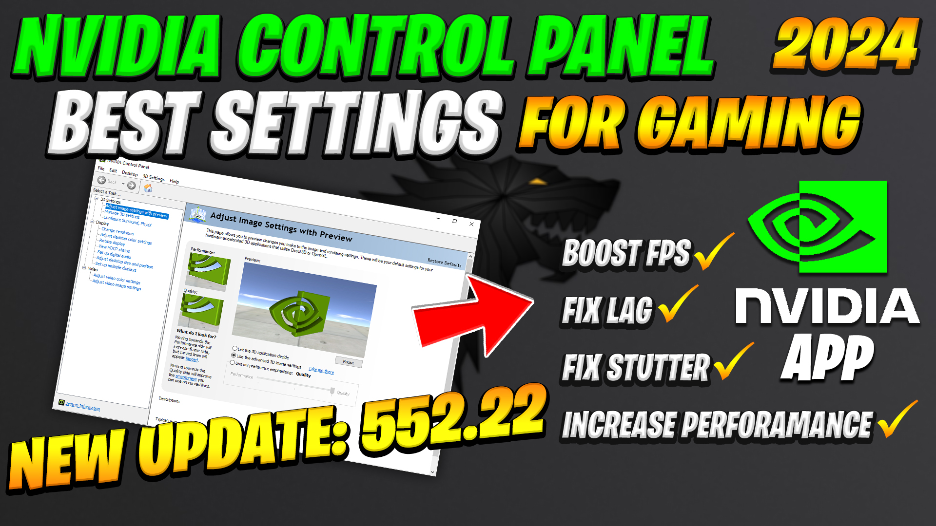 Nvidia Control Panel New update 552.22 (2024 FOR Best Setting Gaming)