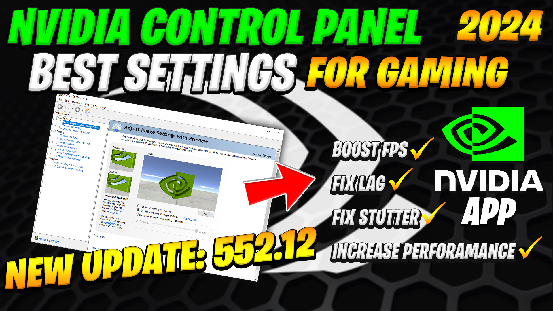 Nvidia Control Panel New update 552.12 (2024 FOR Best Setting Gaming)
