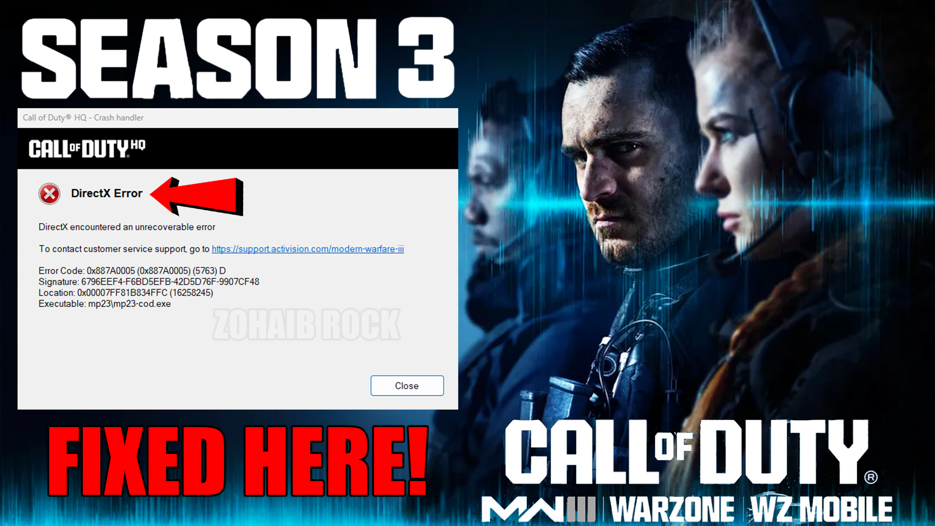 Call of Duty Modern Warfare 3 Season 3 How To Fix Directx encountered an unrecoverable error