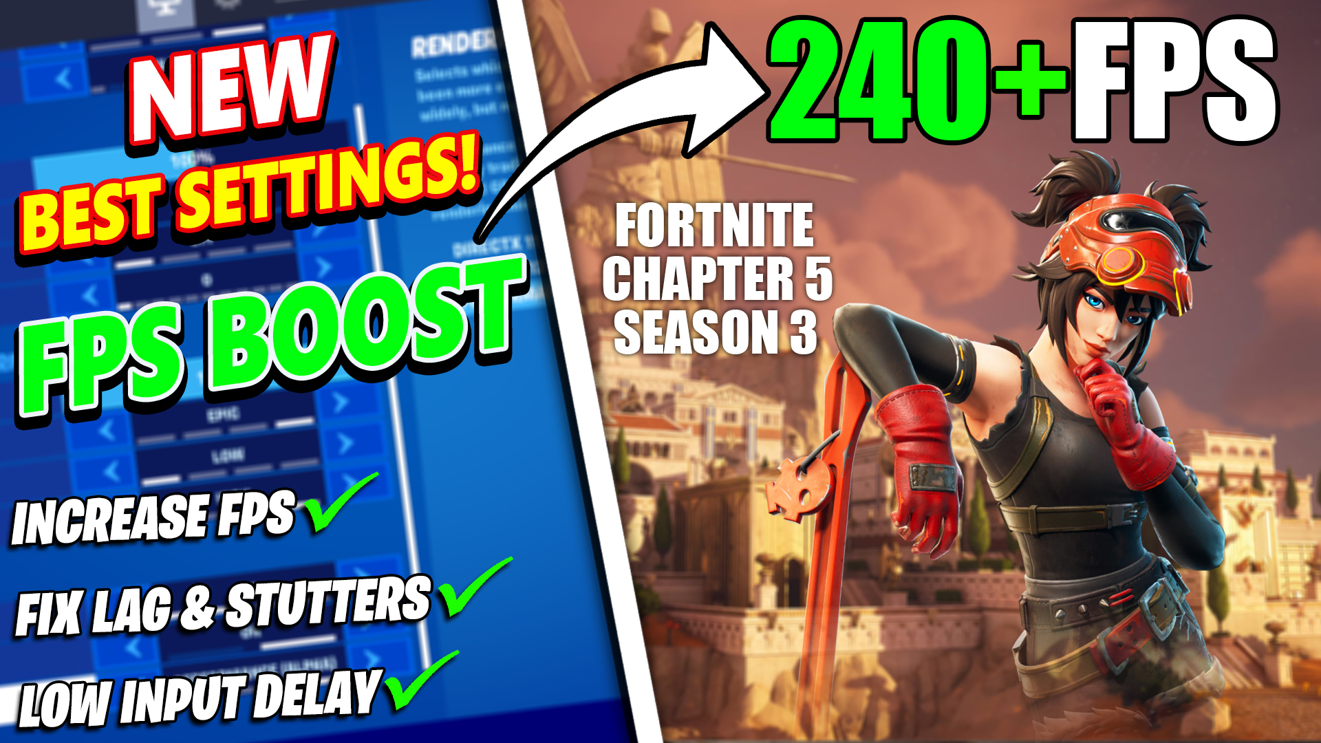 BEST Fortnite Chapter 5 Season 3 Settings | Fortnite Chapter 5 Season 3 FPS BOOST Guide