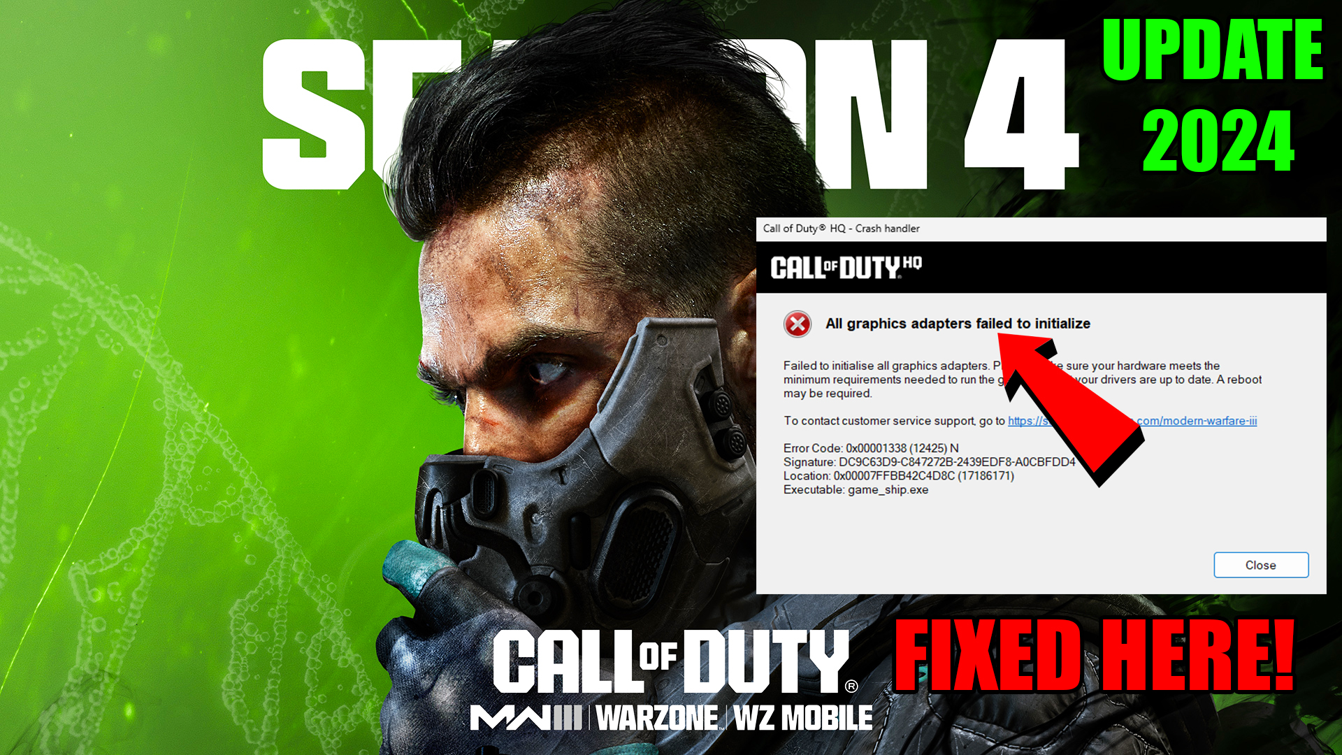 Call of Duty Warzone 3 Season 4 How To Fix All graphics adapters failed to initialize