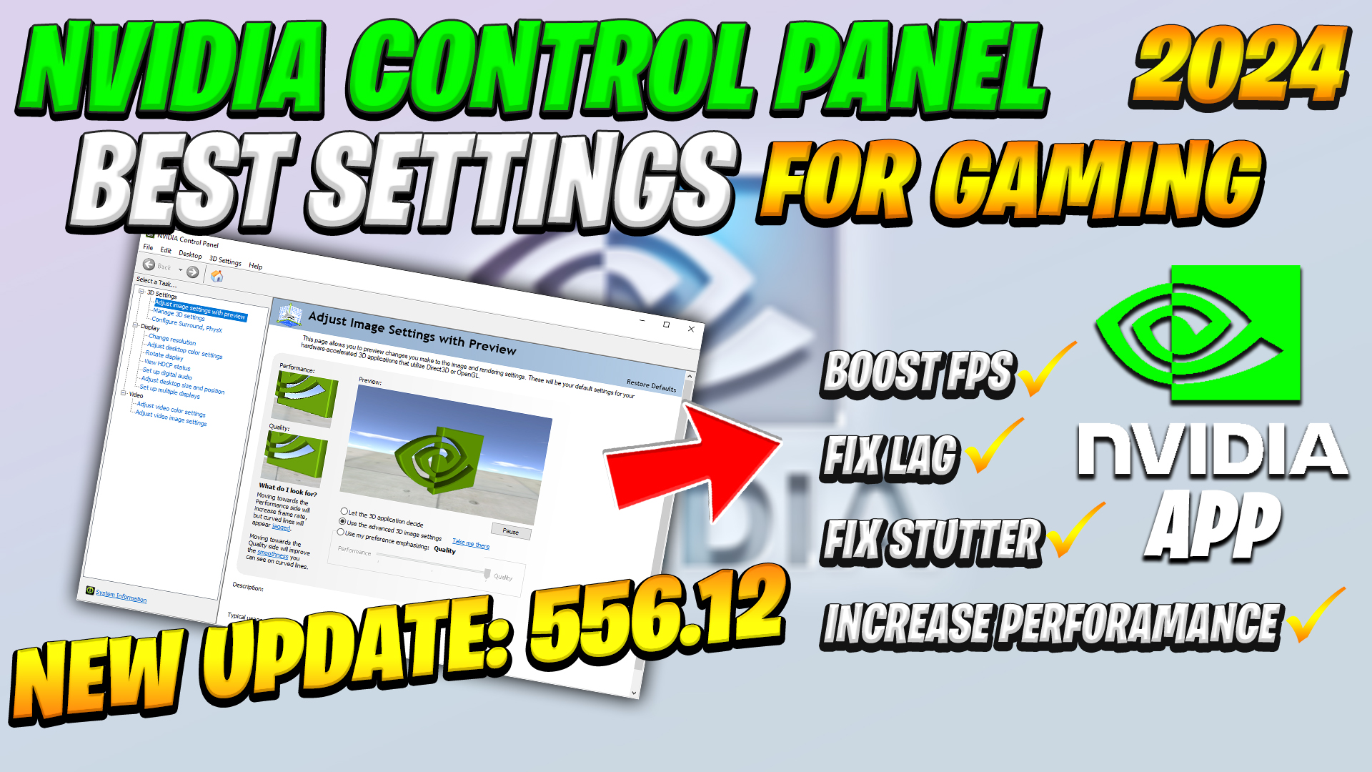 Nvidia Control Panel New update 556.12 (2024 FOR Best Setting Gaming)
