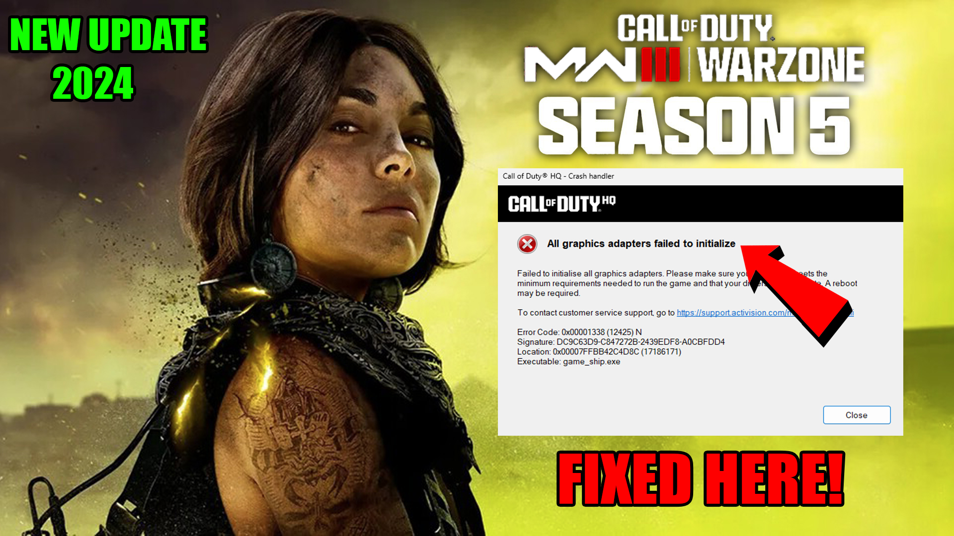 Call of Duty Warzone 3 Season 5 How To Fix All graphics adapters failed to initialize