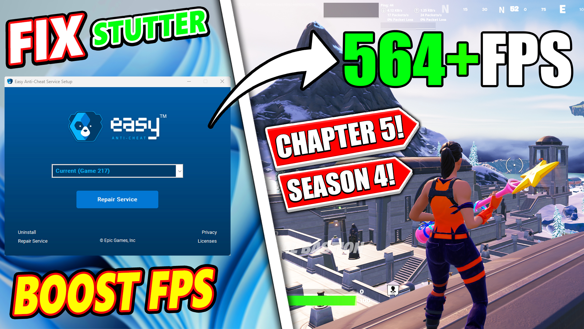 How To Fix Stutter & Boost FPS in Fortnite Chapter 5 Season 4!