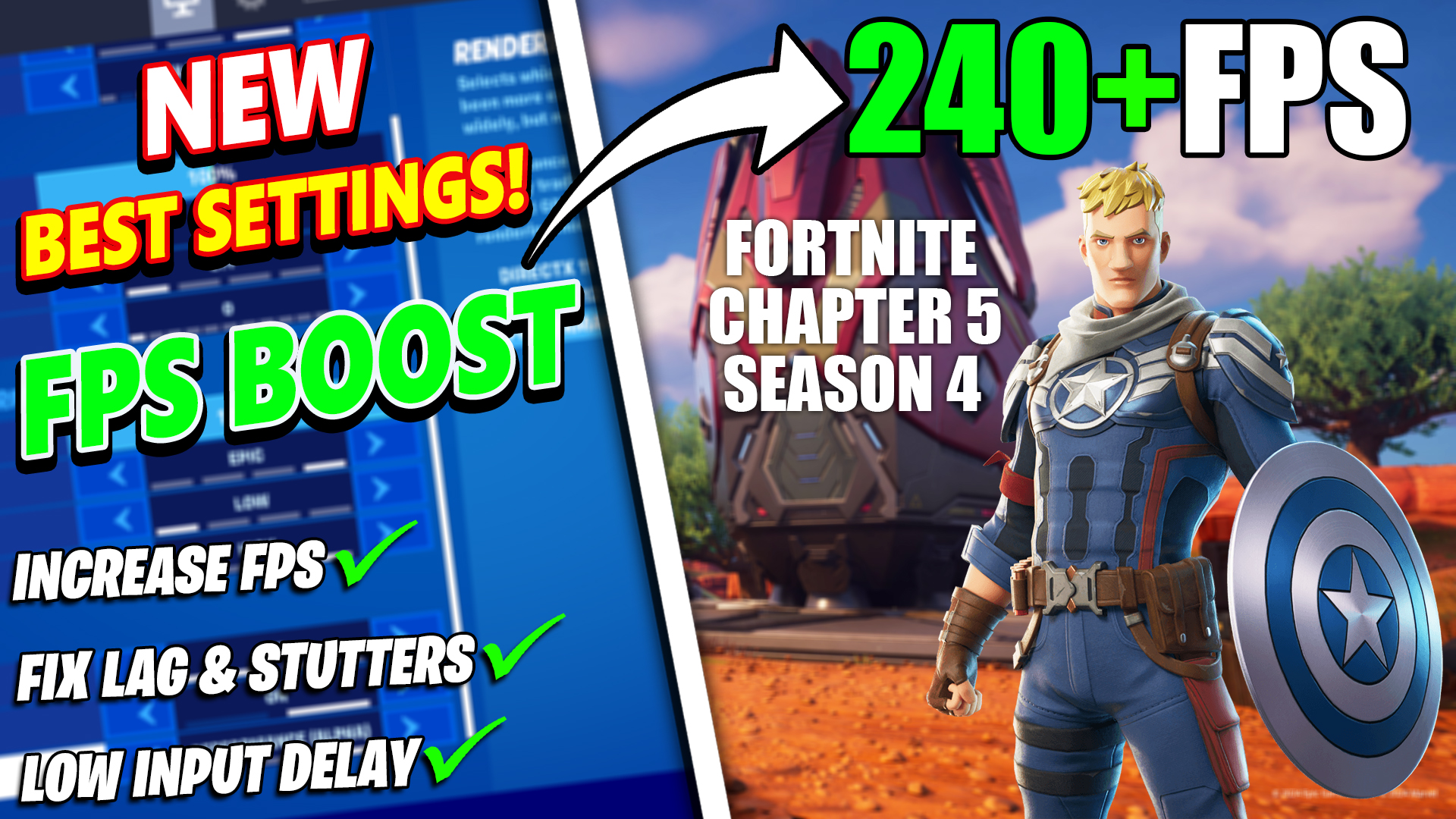 BEST Fortnite Chapter 5 Season 4 Settings | Fortnite Chapter 5 Season 4 FPS BOOST Guide