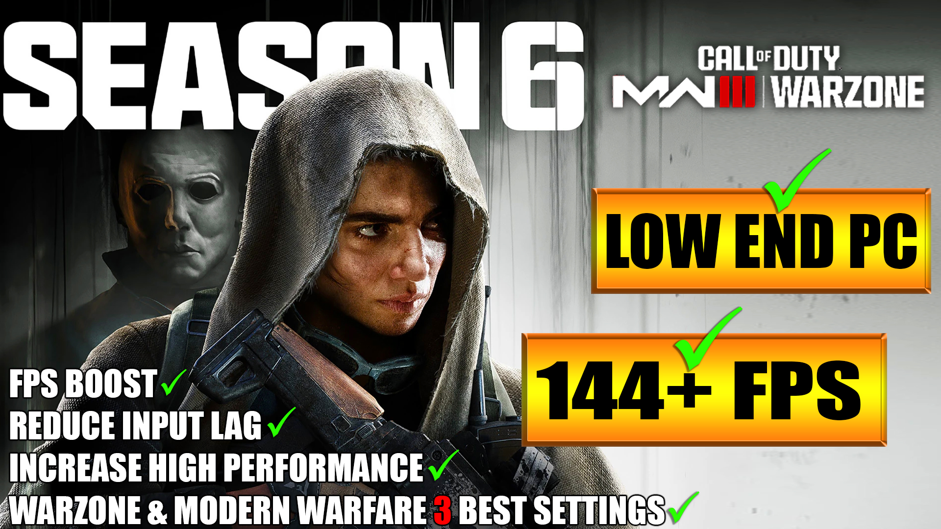 ? COD: Warzone & Modern Warfare 3 The Haunting Season 6 The Ultimate Lag Fix Guide For Low end pc ?