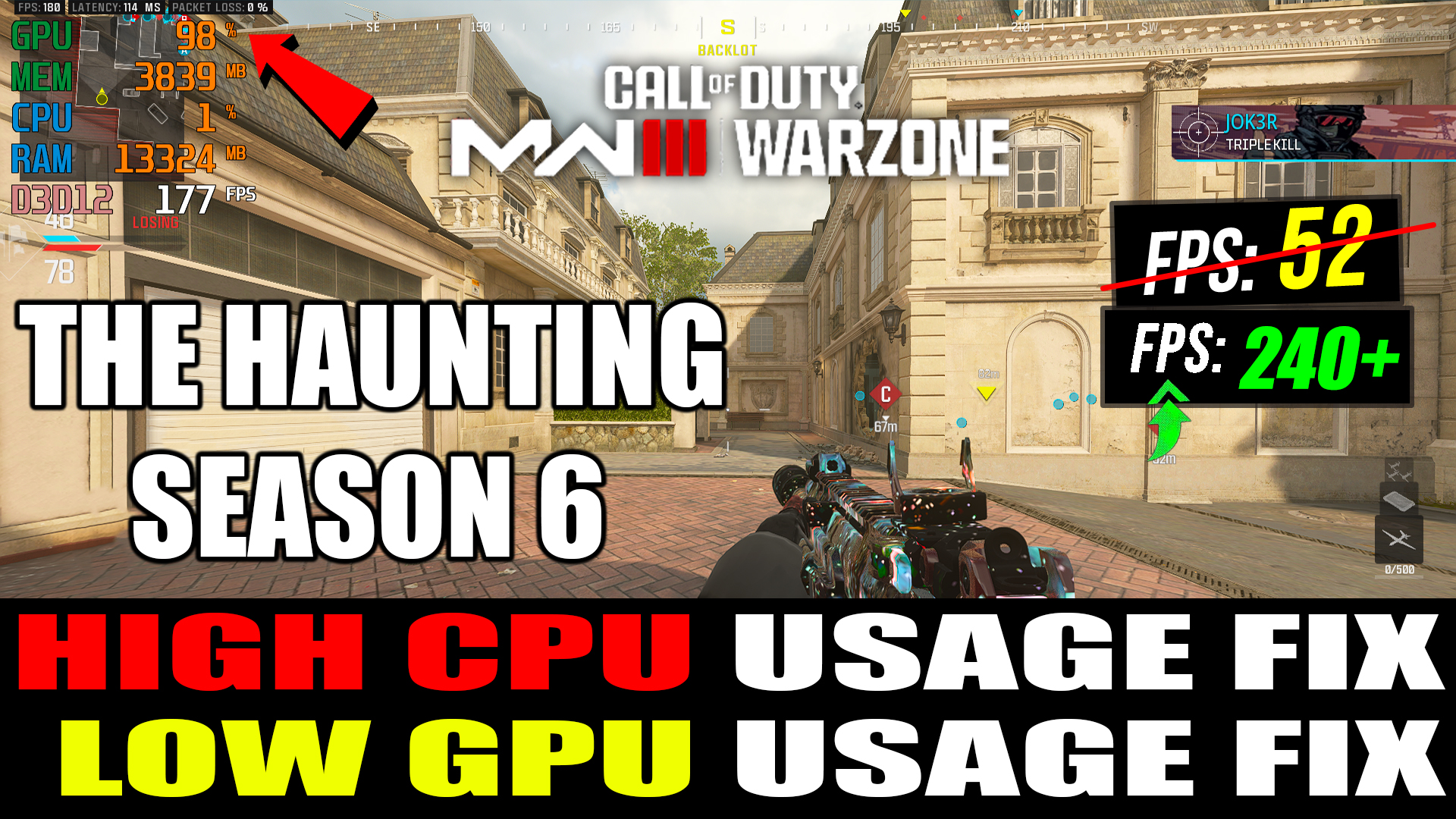 How To FIX High CPU Usage and Low GPU Usage in Call of Duty Warzone & Modern Warfare 3 Season 6