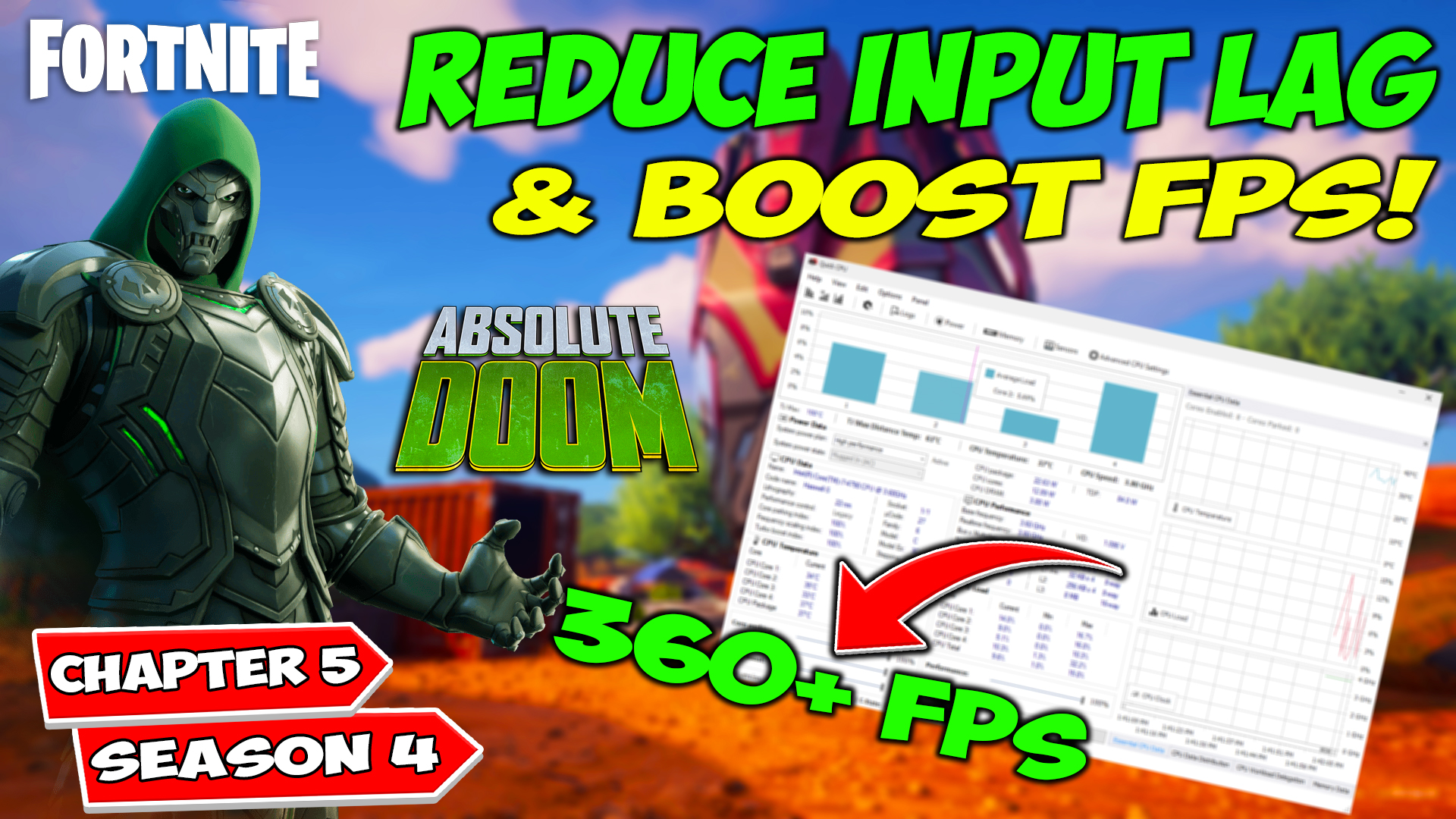 Fortnite Chapter 5 Season 4 FPS Boost and Reduce Input Lag | Fortnite FPS BOOST & Fix Stutters 2024