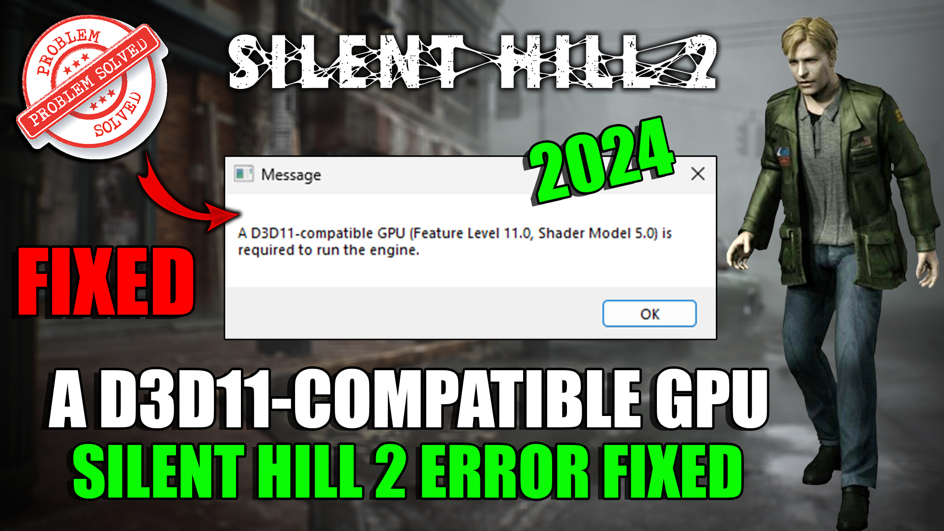 A d3d11-compatible gpu (feature level 11.0 shader model 5.0) is required to run the engine silent hill 2