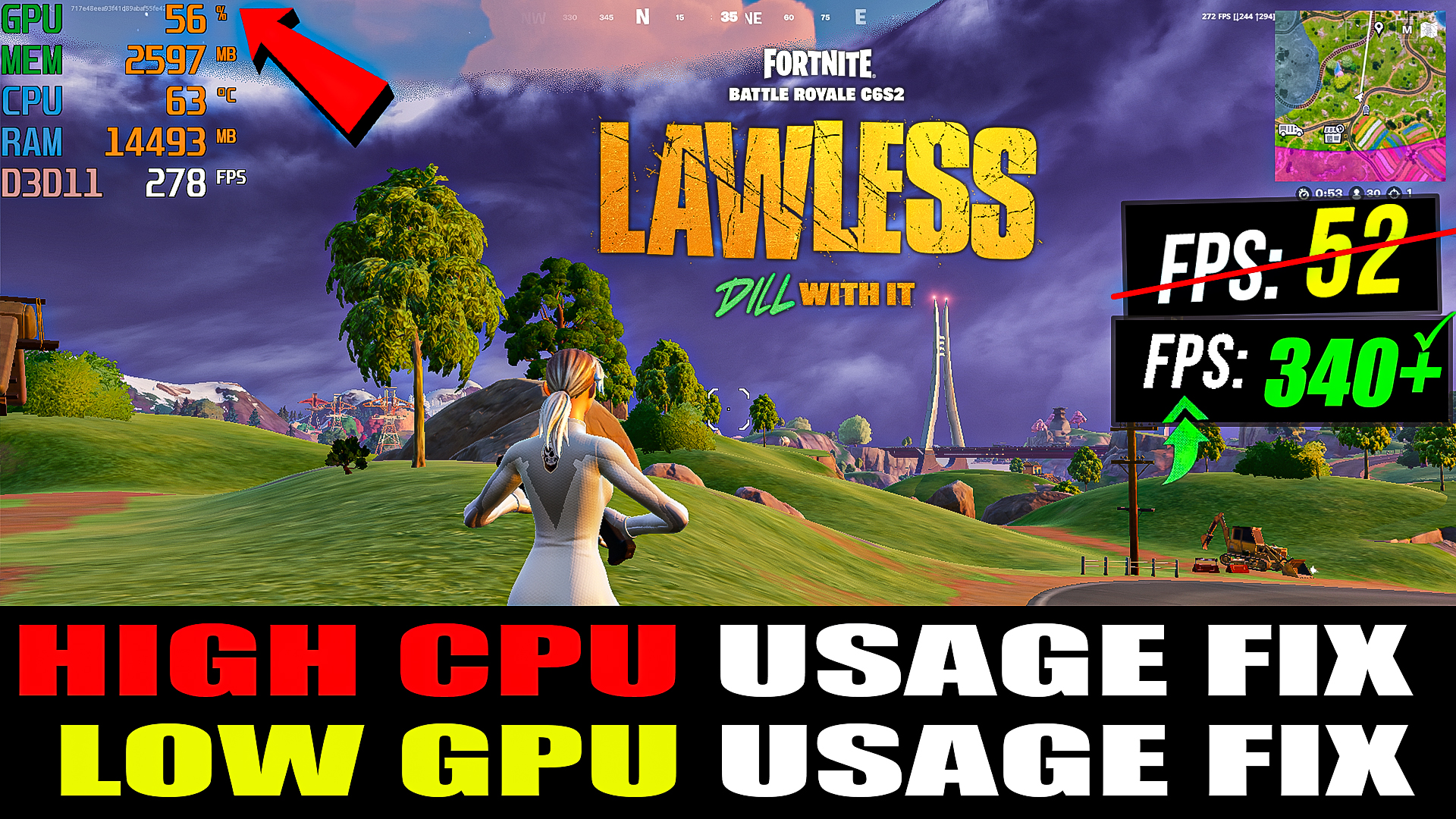 How To FIX Low GPU Usage and High CPU Usage in Fortnite Chapter 6 Season 2