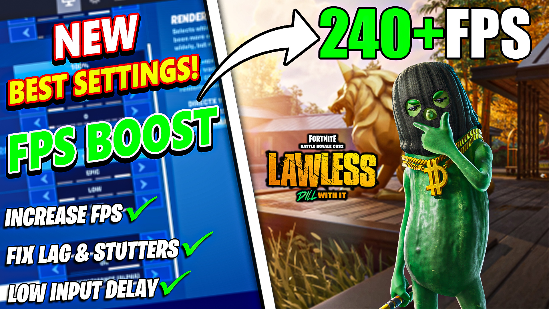 BEST Fortnite Chapter 6 Season 2 - LAWLESS Settings