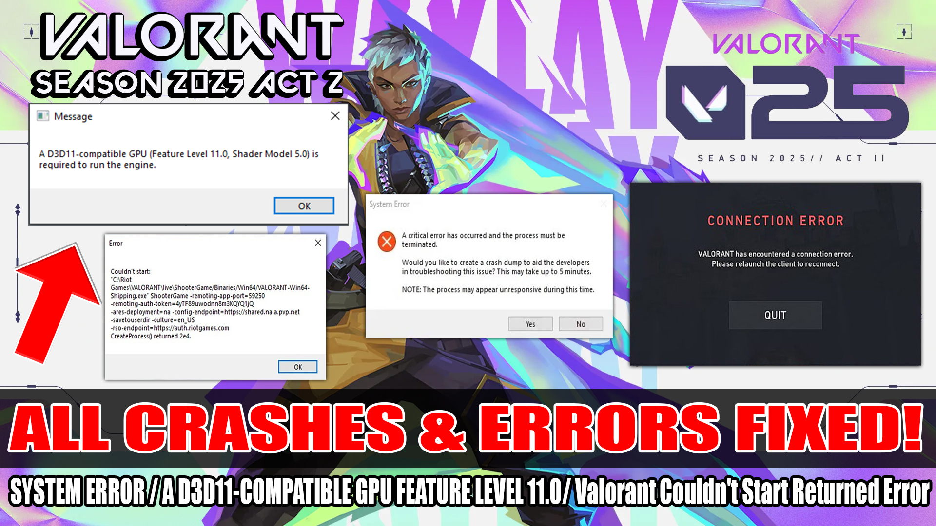 How to STOP Valorant Season 2025 Act 2 Crashing