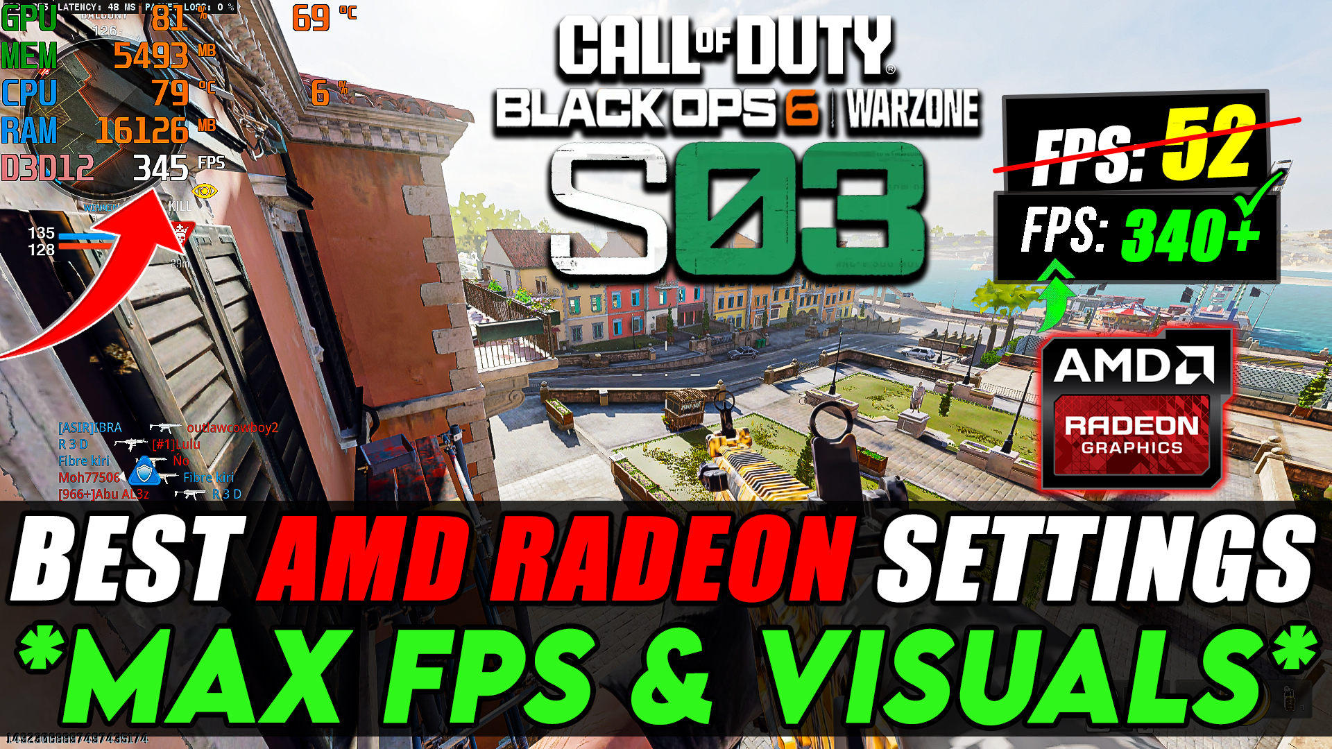 Best AMD RADEON Settings for Warzone 3 & Black Ops 6 Season 3!