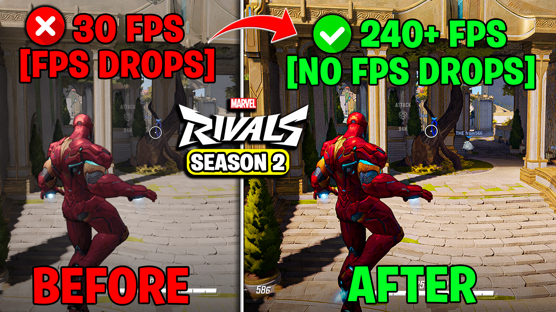 🔧 Marvel Rivals Season 2 FPS Boost for Low-End PC ✅