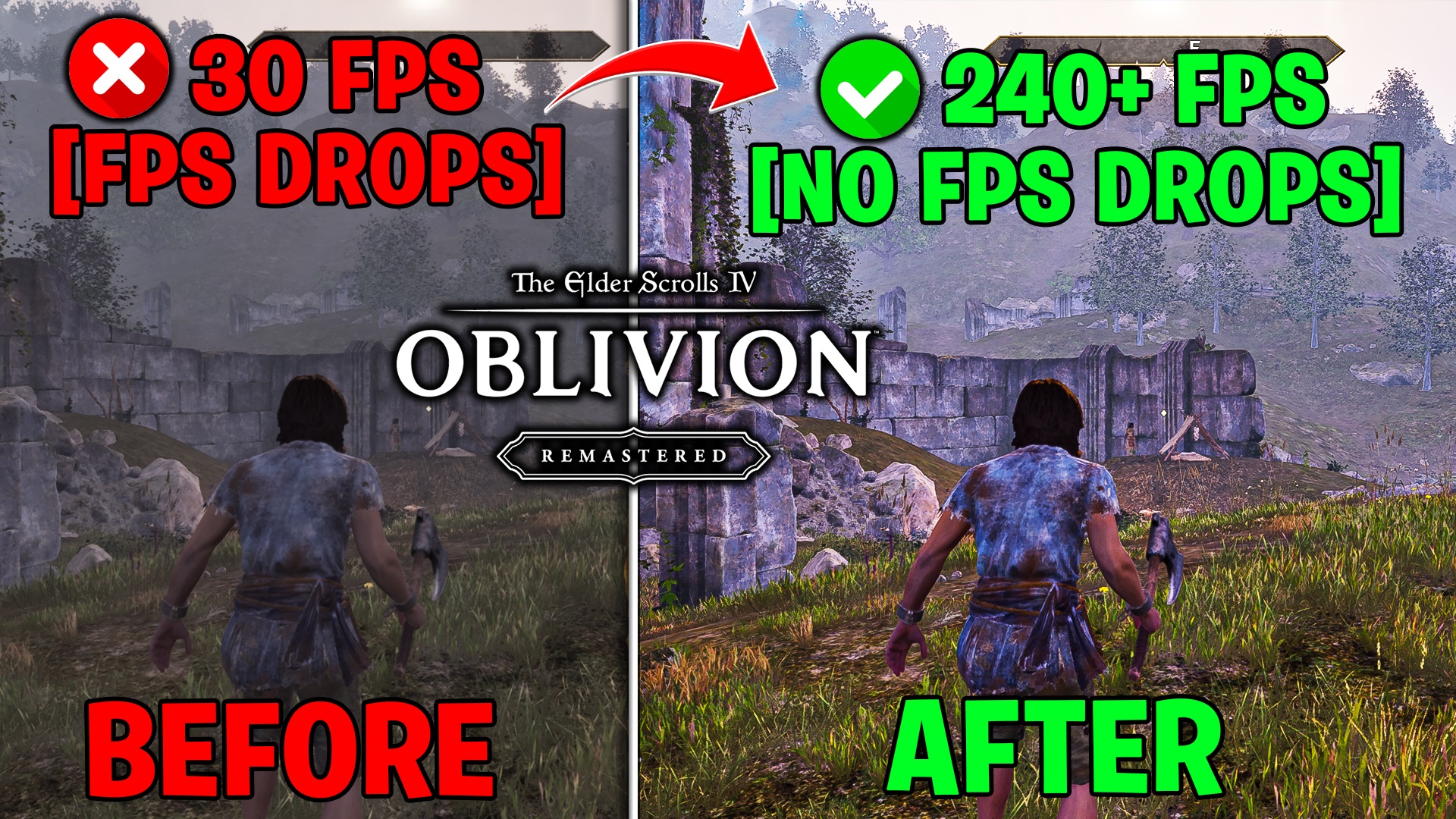 🔧 The Elder Scrolls 4: Oblivion Remastered Beta FPS Boost for Low-End PC ✅