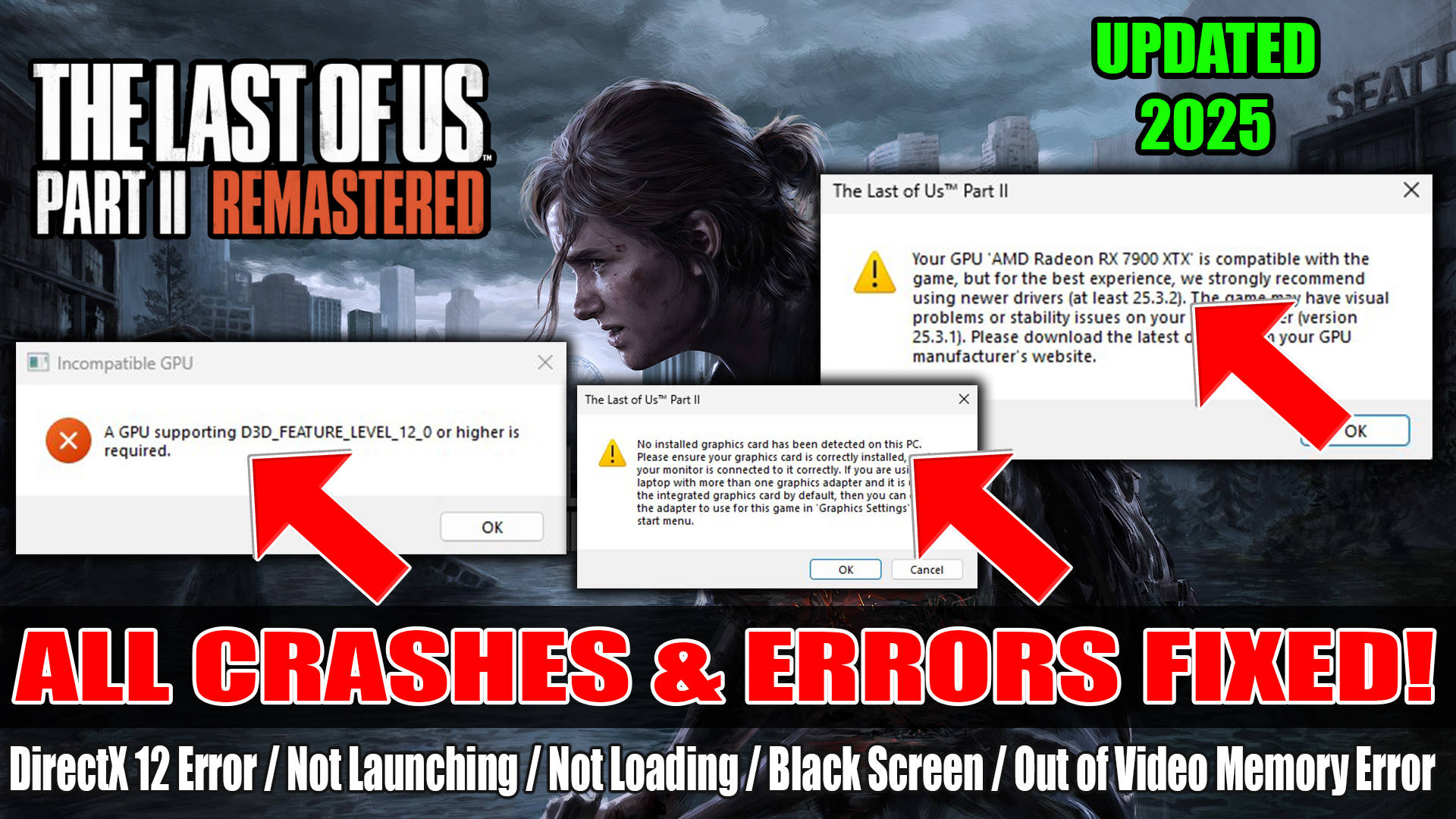 How To Fix The Last of Us Part 2 Remastered Crashing on PC