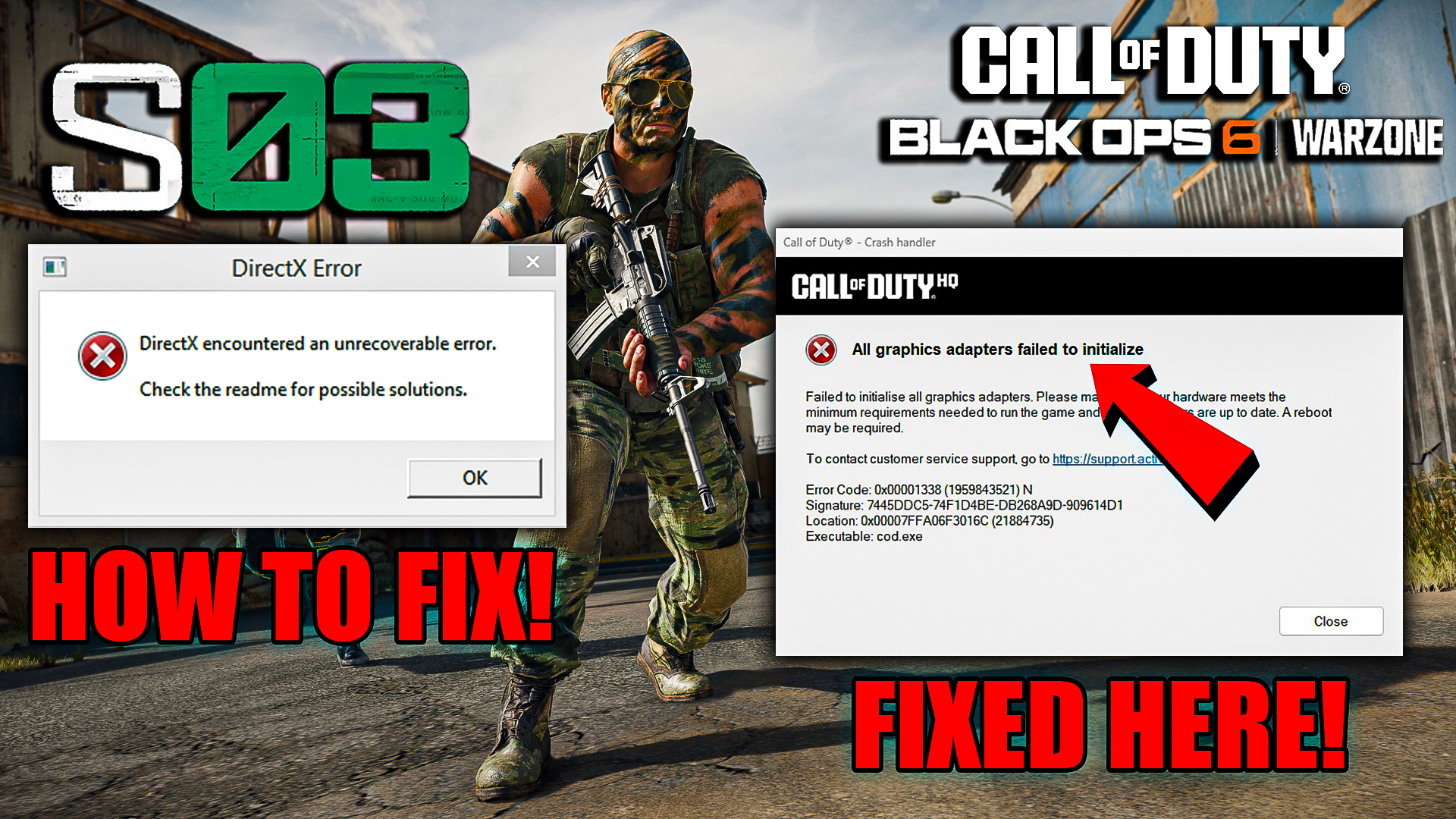 How To Fix COD BO6 | Warzone Season 3 Crashing & Not Launch - DirectX Error & Cod.exe