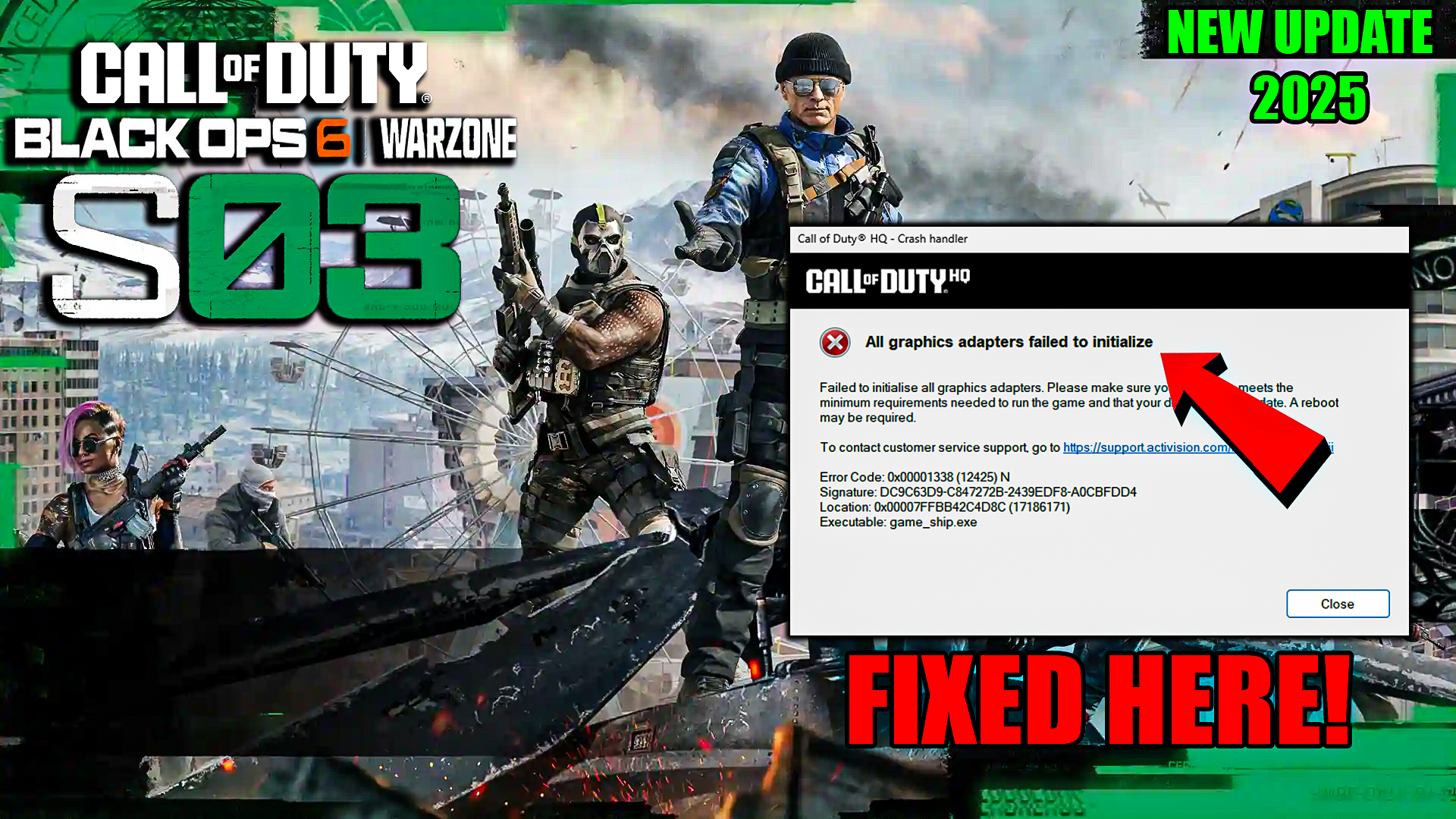 COD Warzone & Black Ops 6 Season 3 How To Fix All graphics adapters failed to initialize