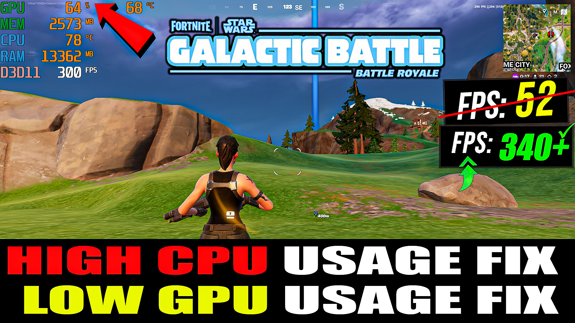 How To FIX Low GPU Usage and High CPU Usage in Fortnite Chapter 6 Season 3