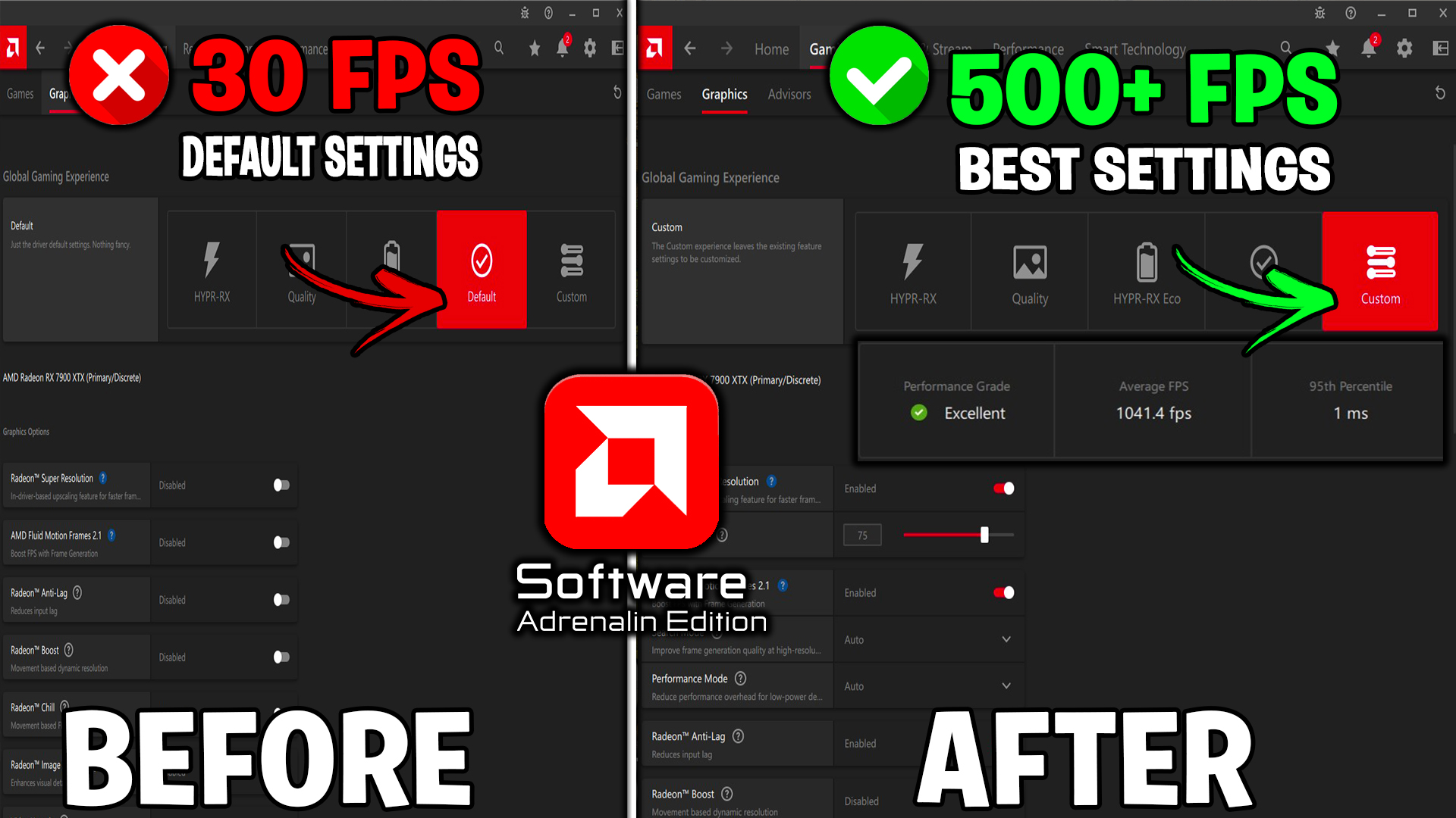 BEST AMD RADEON SETTINGS FOR GAMING & PERFORMANCE