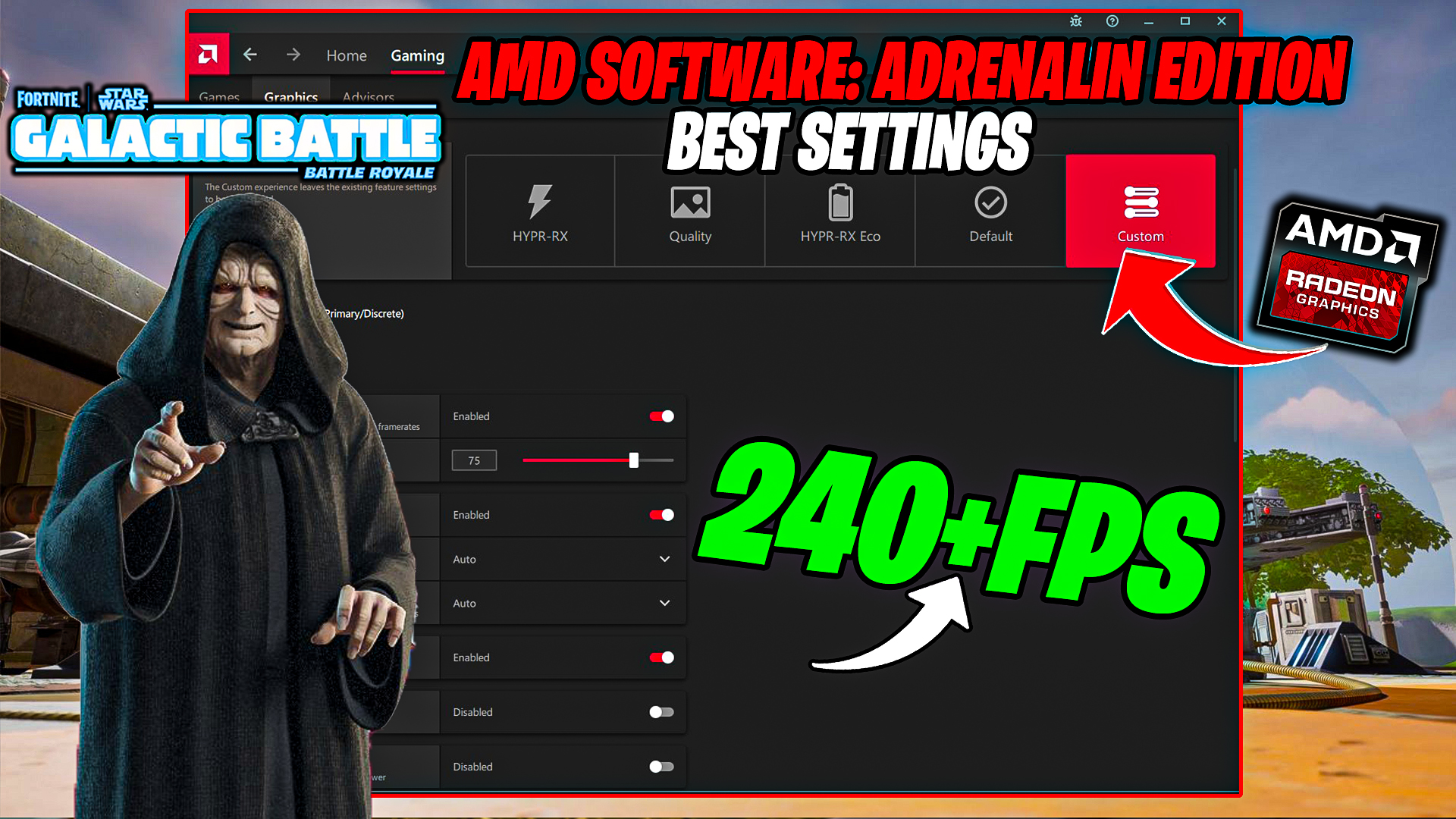 AMD Radeon Best Setting For Fortnite Chapter 6 Season 3!