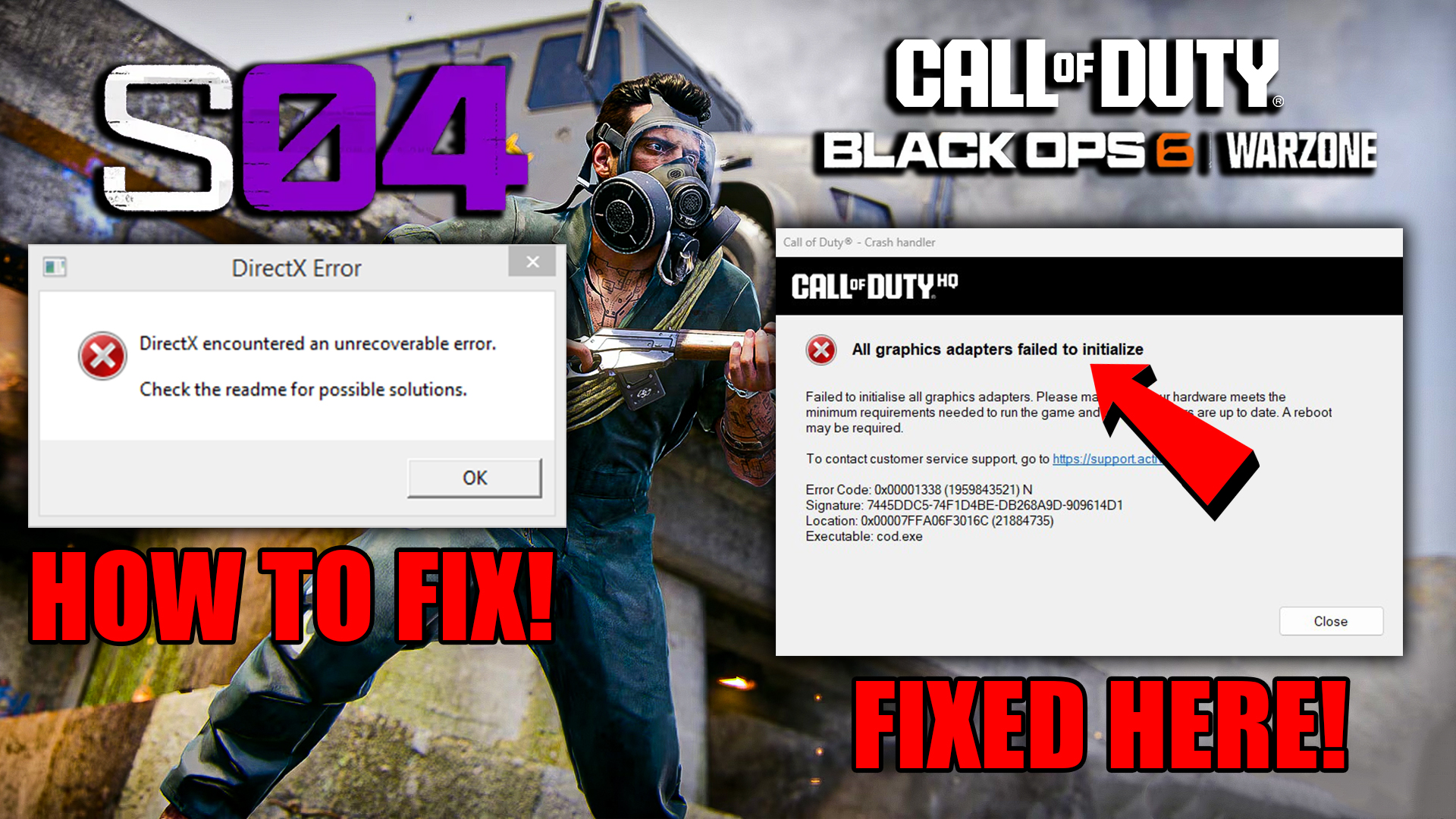 How To Fix Warzone Season 4 Crashing & Not Launch - DirectX Error & Cod.exe
