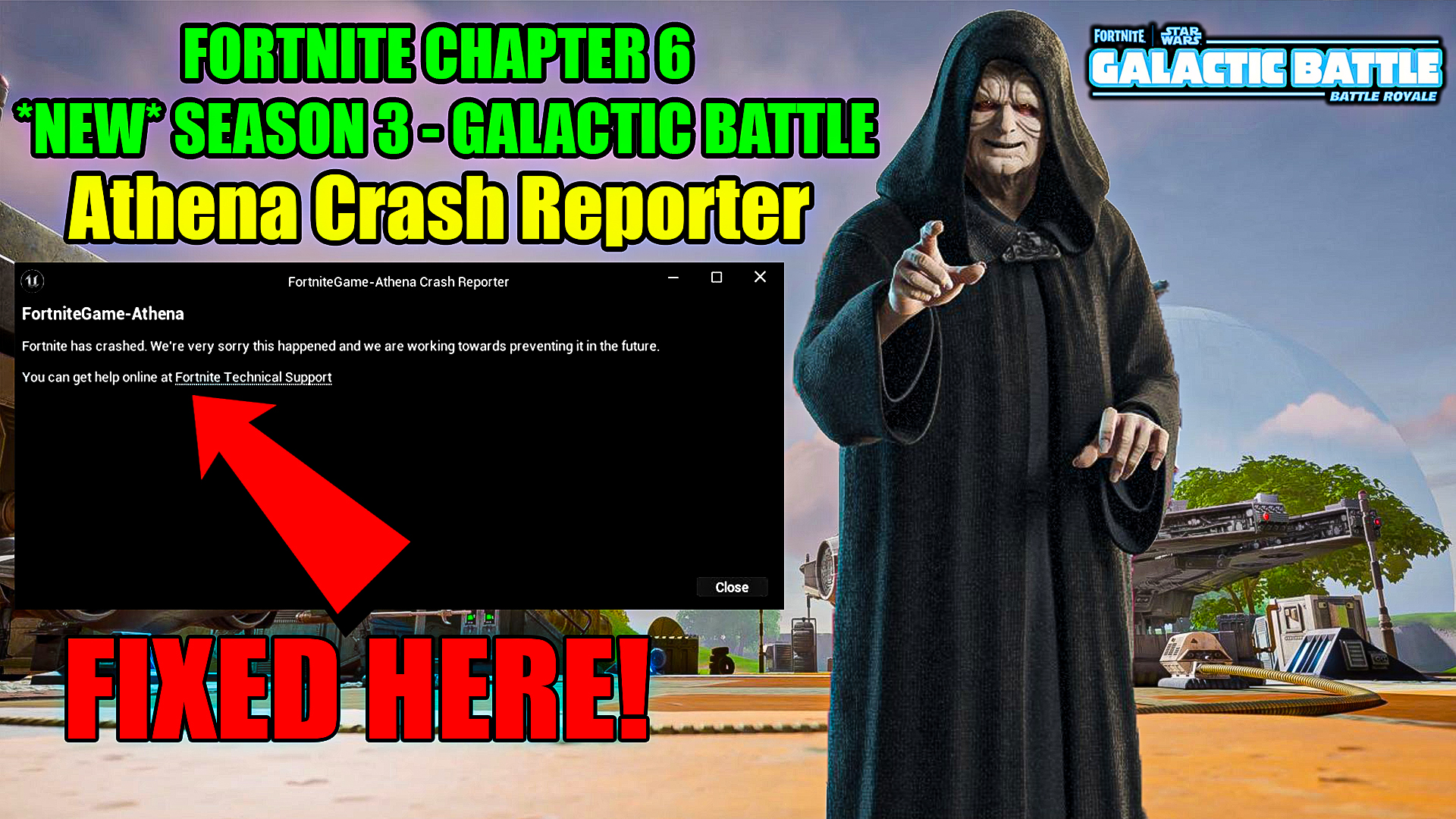 How To Fix Athena Crash Reporter Fortnite Chapter 6 Season 3