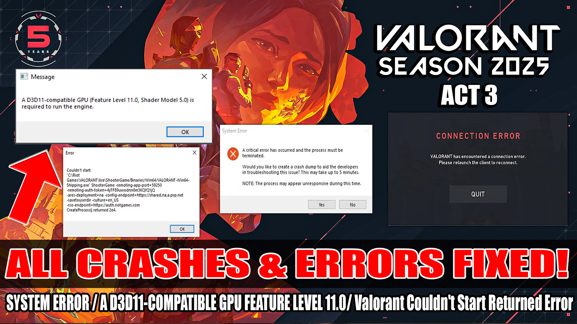 How to STOP Valorant Season 2025 Act 3 Crashing