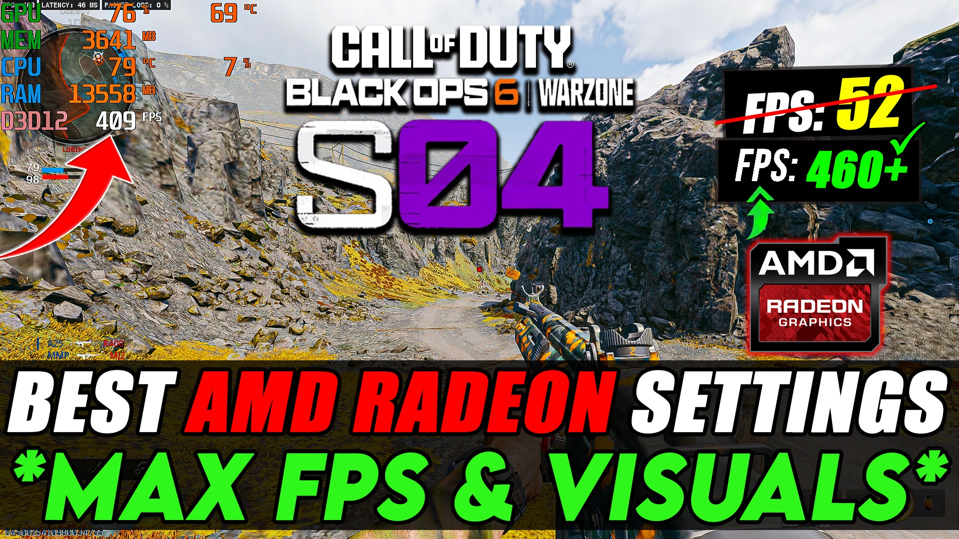 Best AMD RADEON Settings for Warzone & Black Ops 6 Season 4