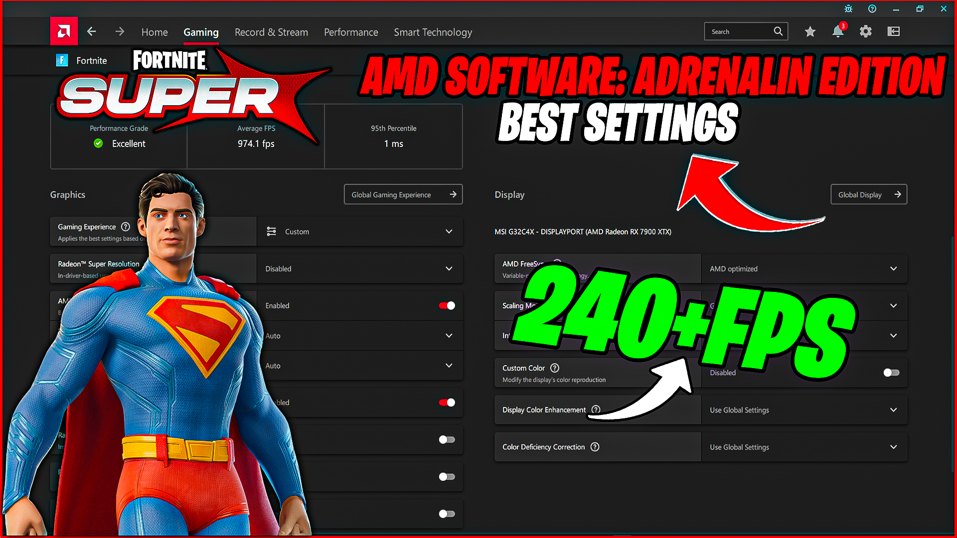 AMD Radeon Best Settings For Fortnite Chapter 6 Season 3: Super