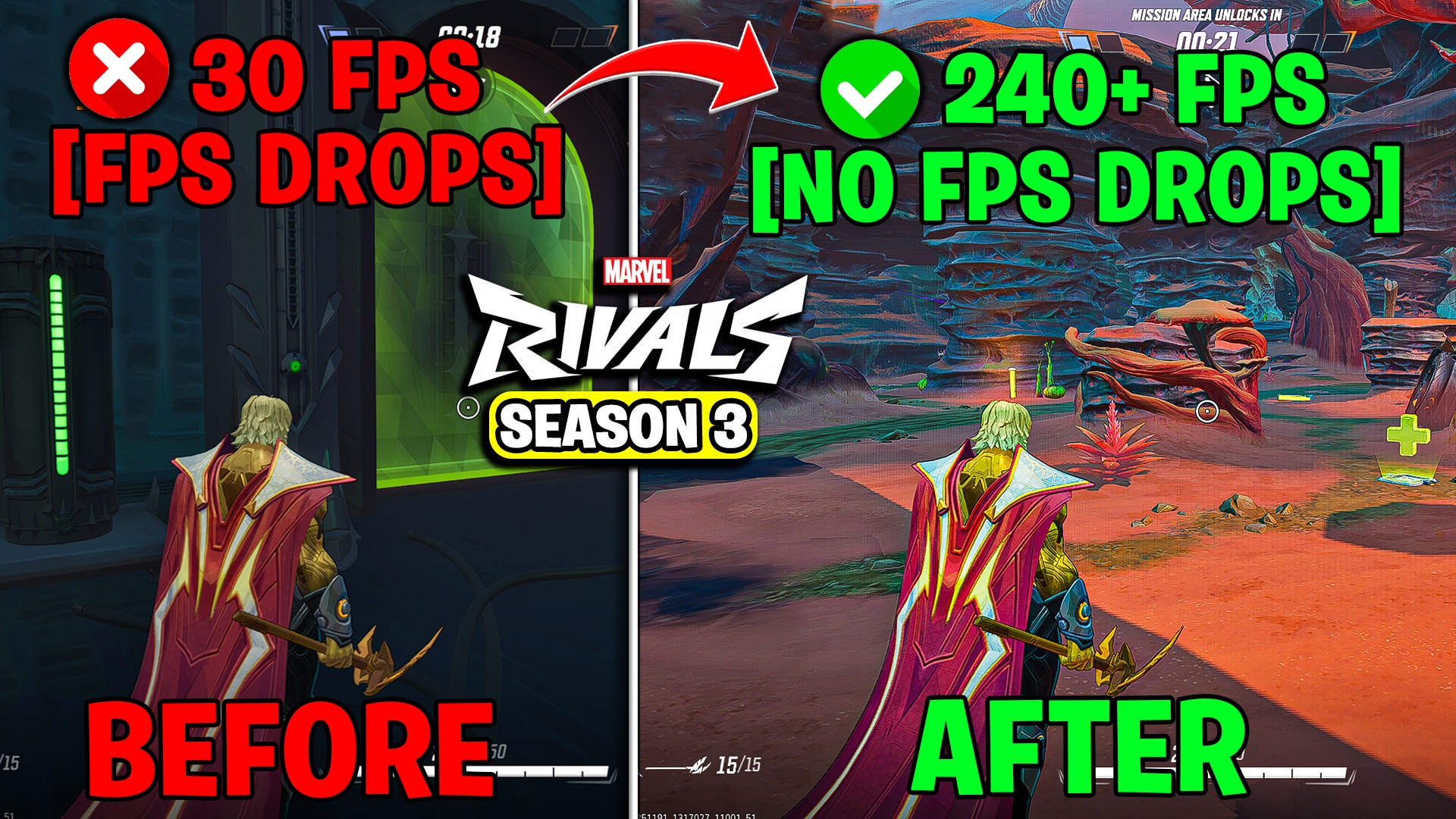 🔧 Marvel Rivals Season 3 FPS Boost for Low-End PC ✅