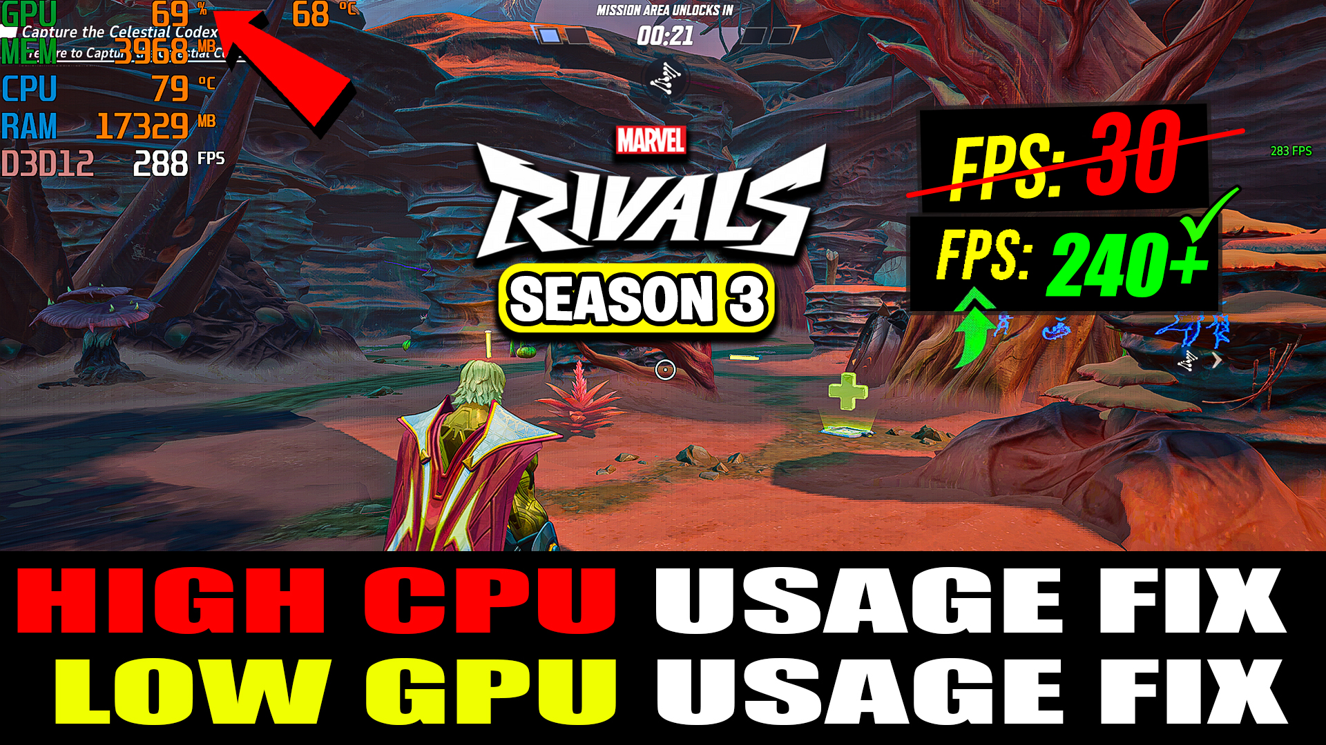 How To FIX High CPU Usage and Low GPU Usage in Marvel Rivals Season 3