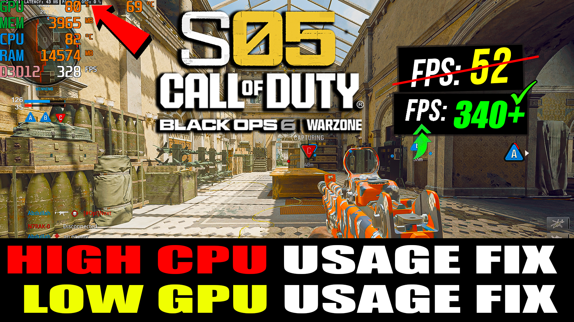 How To FIX High CPU Usage and Low GPU Usage in Warzone (Black Ops 6) (Low FPS) (Season 5) 2025