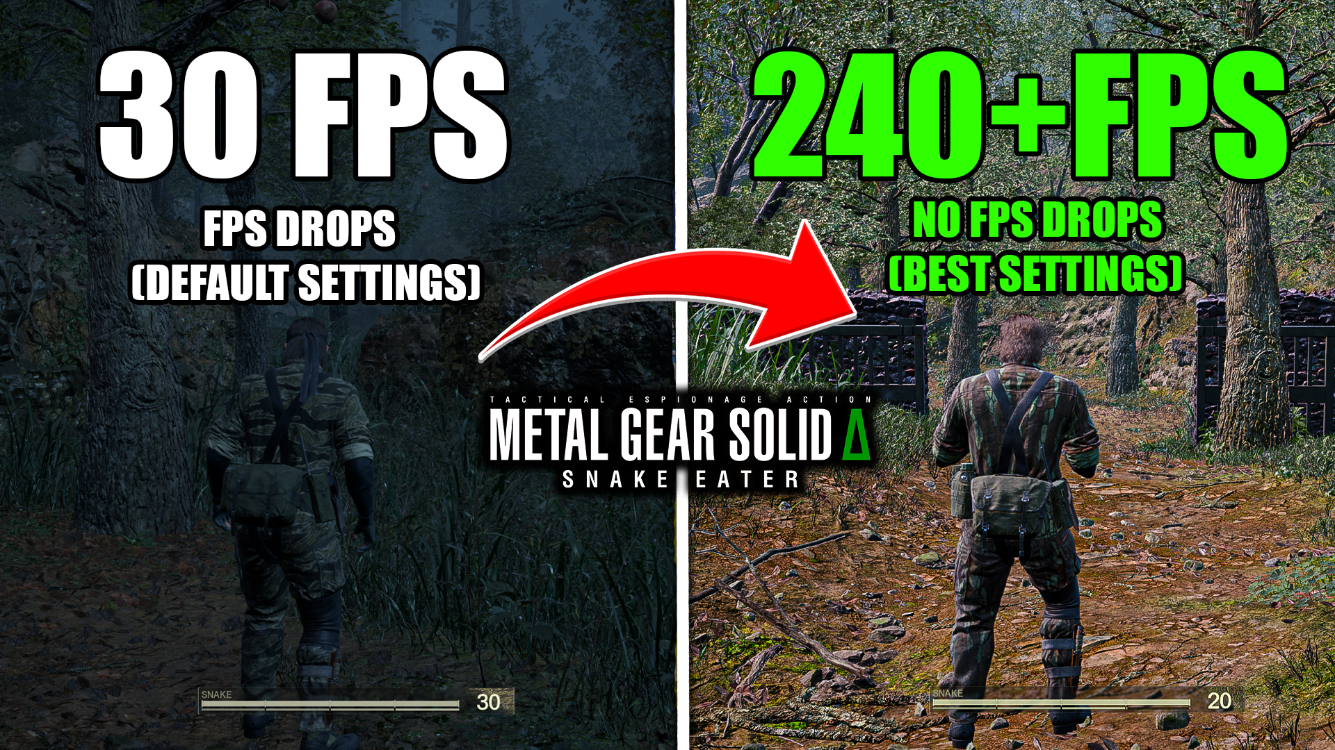 Metal Gear Solid Delta Snake Eater Best Optimization Guide