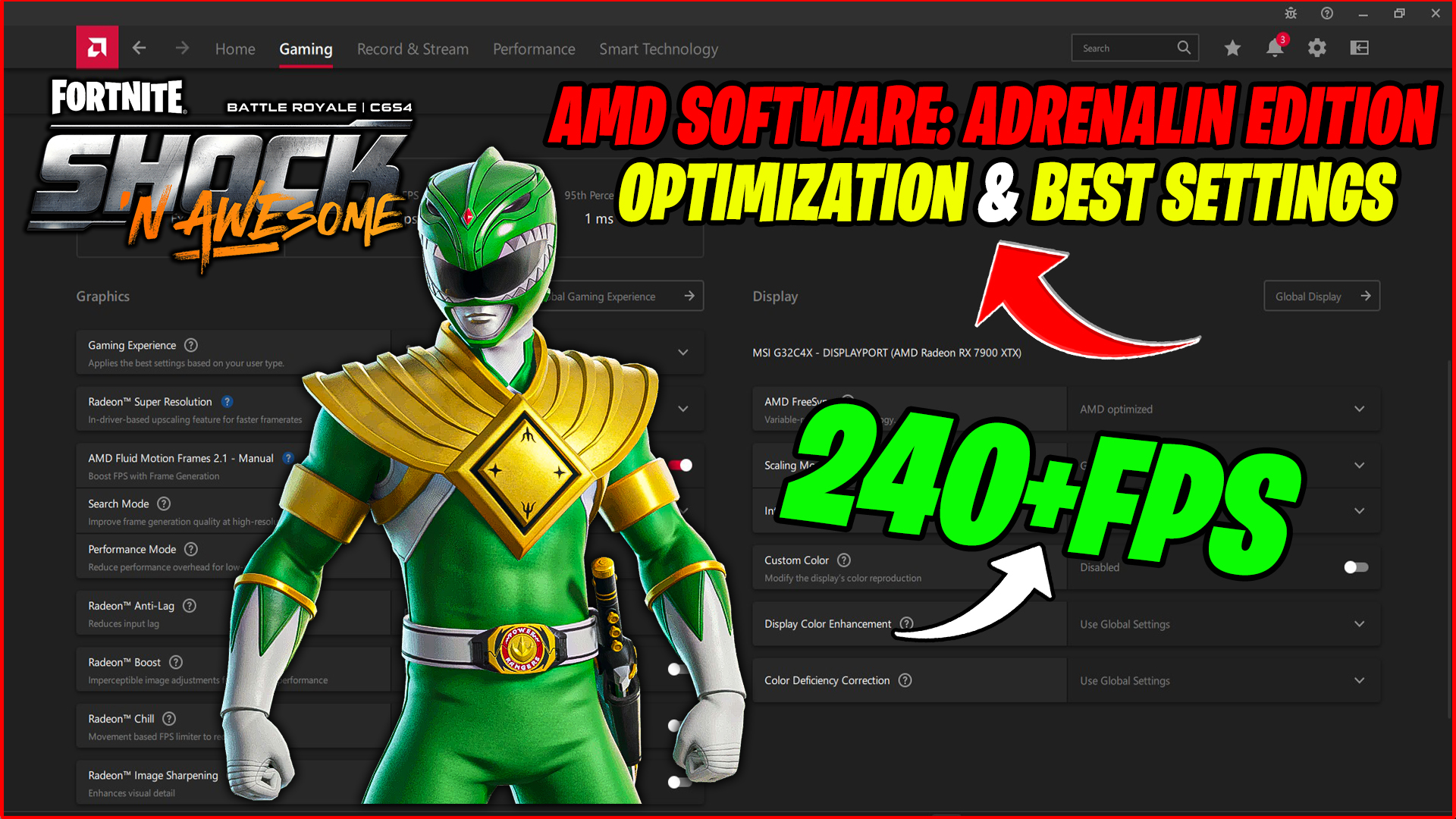 AMD Radeon Best Settings For Fortnite Chapter 6 Season 4