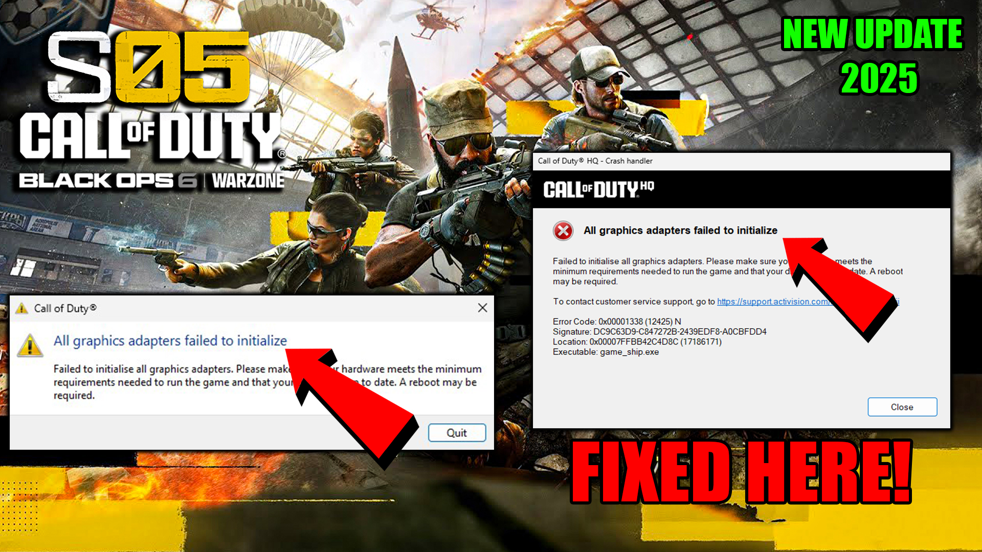 COD Warzone & Black Ops 6 Season 5 How To Fix All graphics adapters failed to initialize