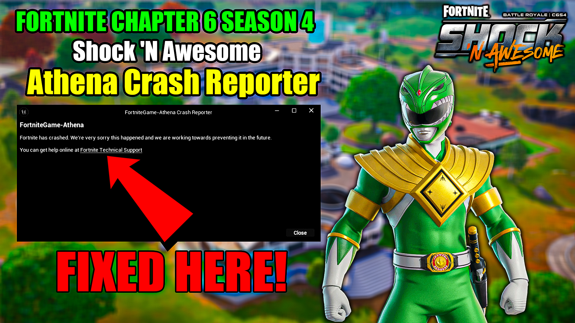 Athena Crash Reporter Fortnite Chapter 6 Season 4 Fix!