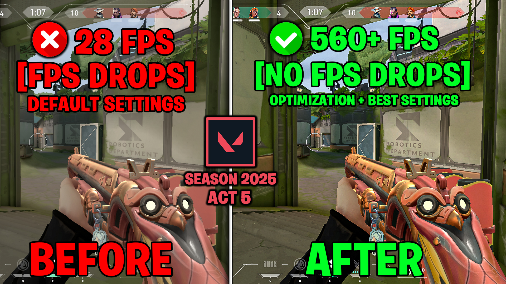 Valorant Season 2025 ACT 5 BEST Optimization Guide | Valorant Episode 10 Act 5 Low End Pc Lag Fix