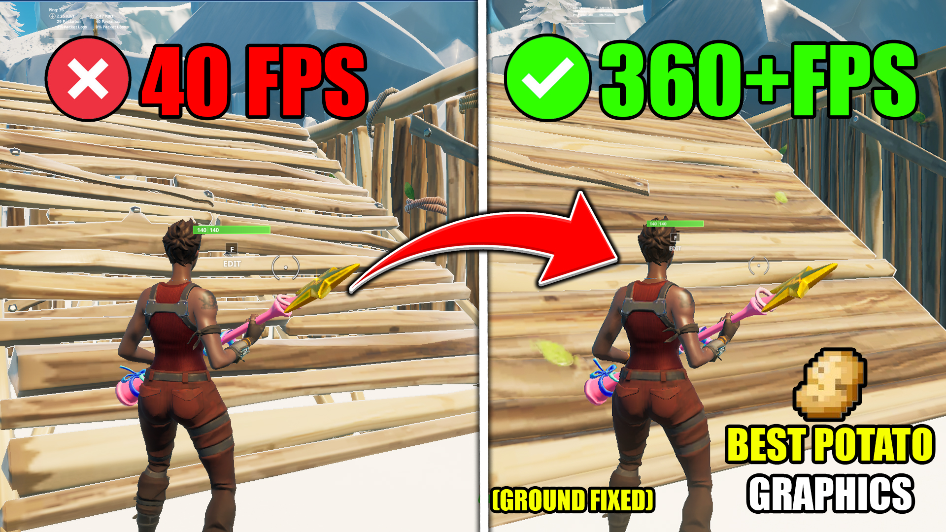 How to get POTATO GRAPHICS in Fortnite