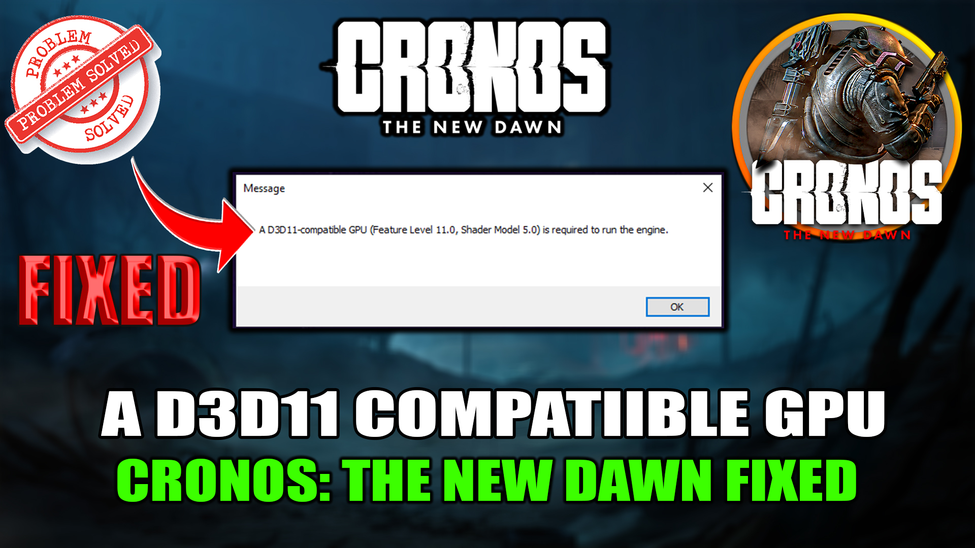 A d3d11-compatible gpu (feature level 11.0 shader model 5.0) is required to run the engine Cronos: The New Dawn