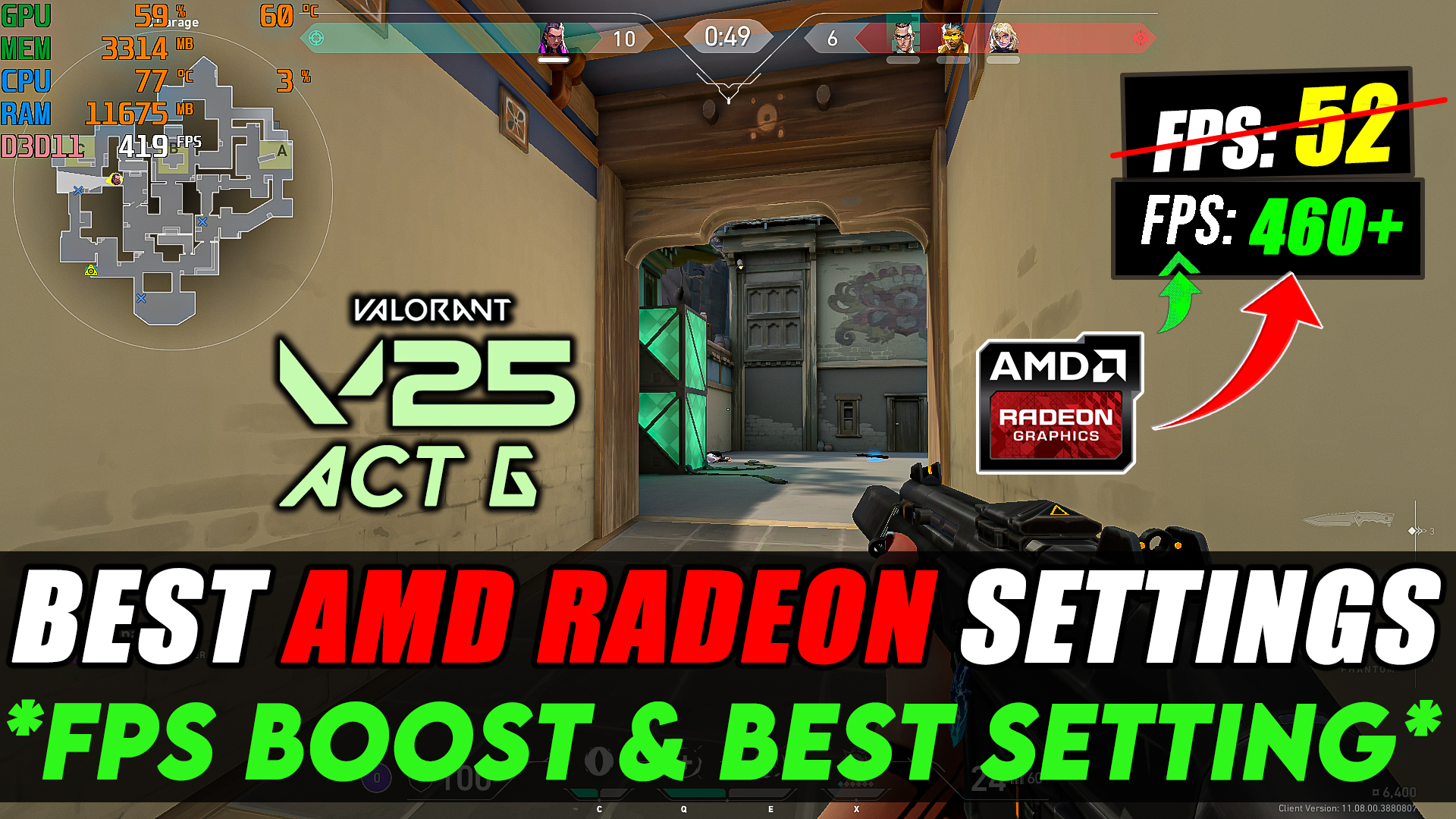 AMD Radeon Best Settings For Valorant Season 2025 Act 6